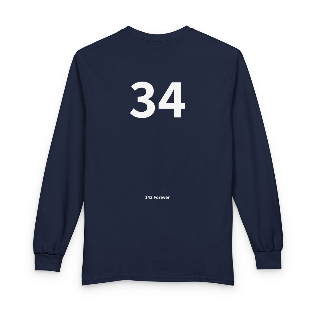 34TH  Happy Anniversary:  Team Shirt Long - Husband / Men's
