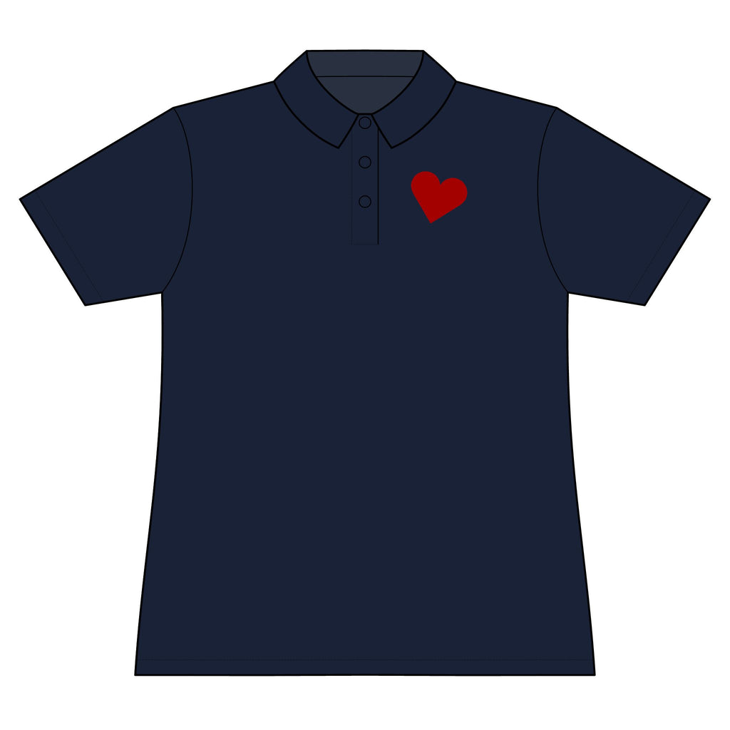 We're Engaged: Team polo Shirt - Blue Ribbon - Fiancé / Women's