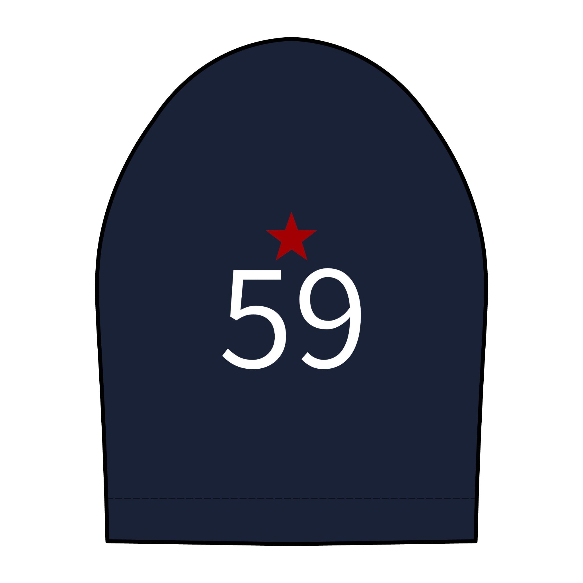 59*  I Miss You: Team polo Shirt - Blue Ribbon - Widow / Women's