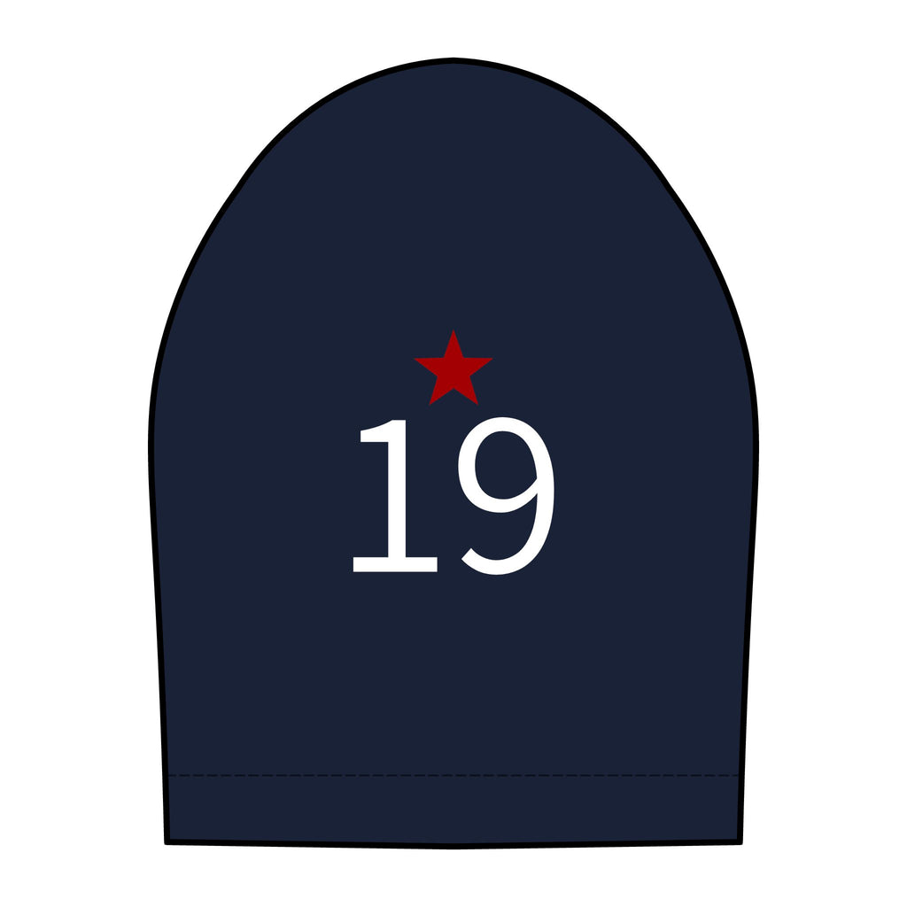 19*  I Miss You: Team polo Shirt - Blue Ribbon - Widow / Women's