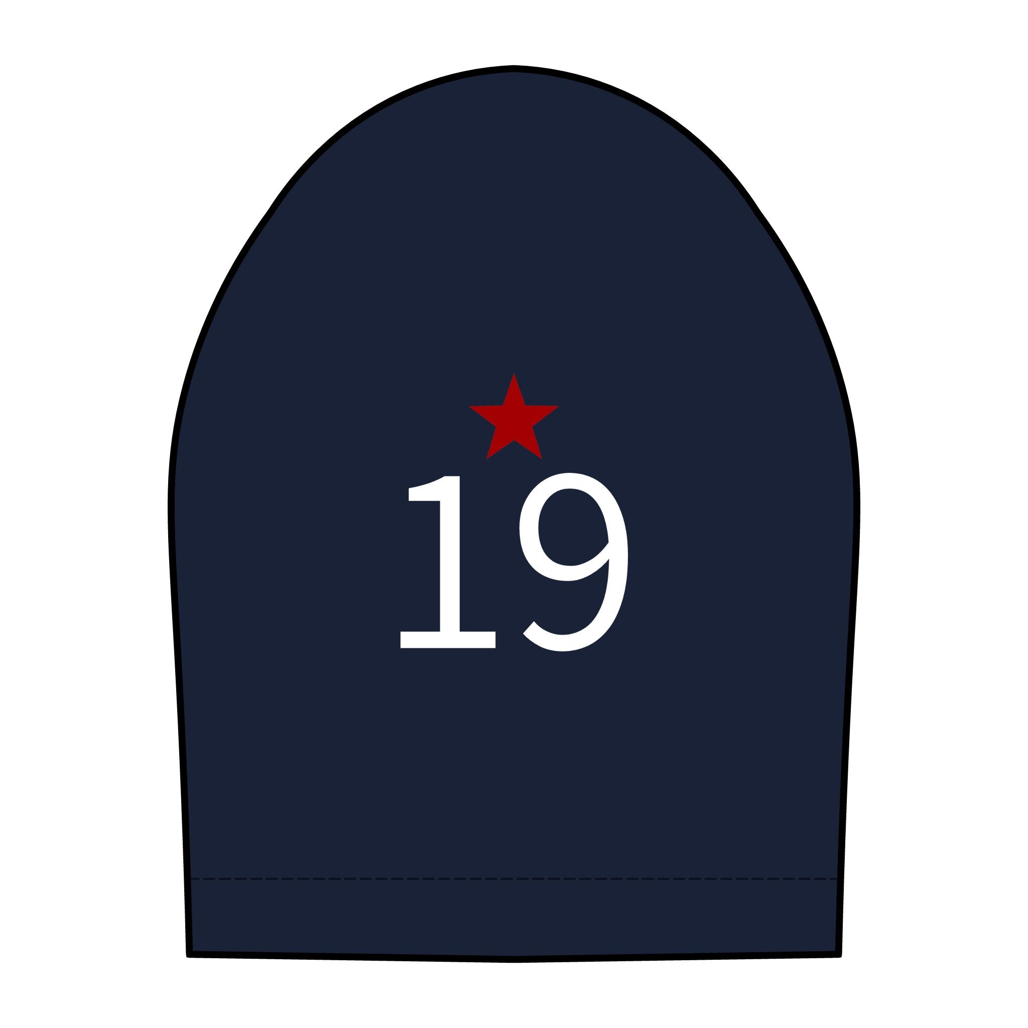 19*  I Miss You: Team polo Shirt - Blue Ribbon - Widow / Women's