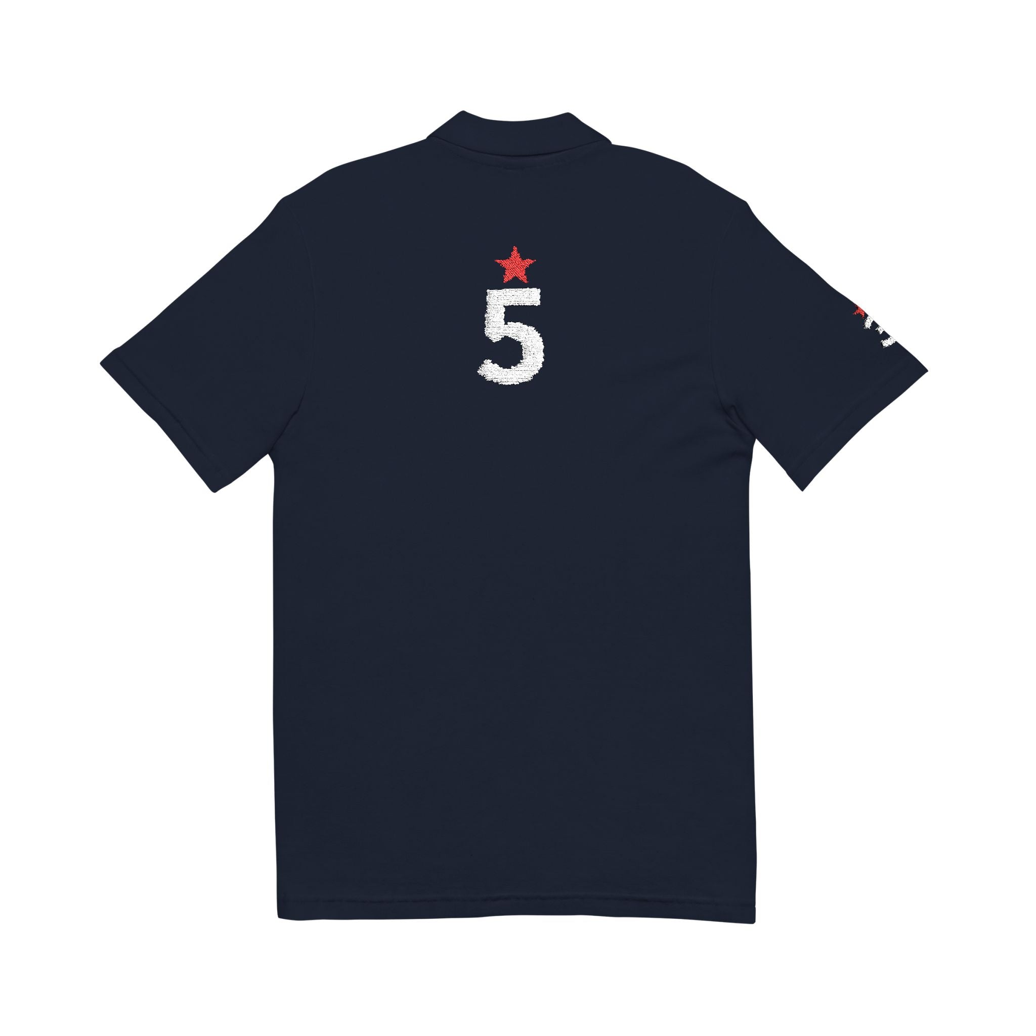 5*  I Miss You:  Team polo Shirt - Blue Ribbon - Widower / Men's