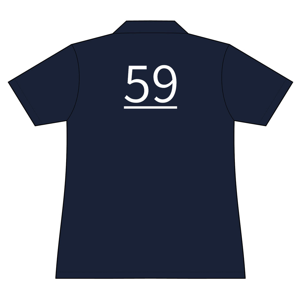 59th  Teammate: Team polo Shirt - Blue Ribbon - Daughter / Women's