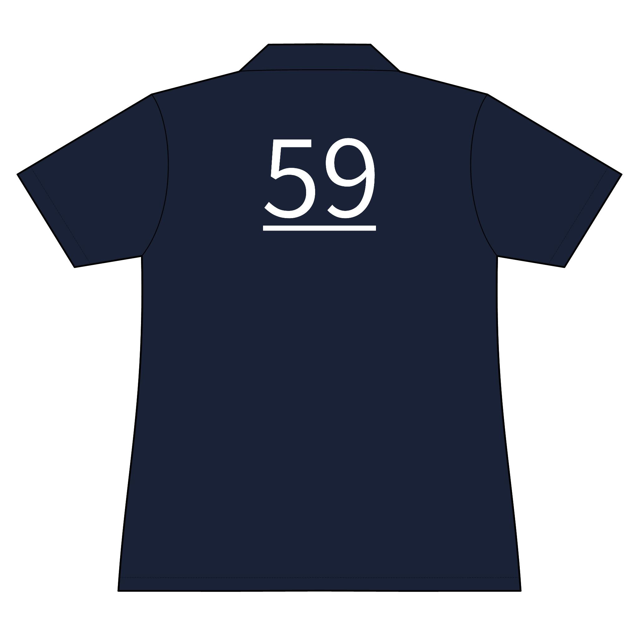 59th  Teammate: Team polo Shirt - Blue Ribbon - Daughter / Women's