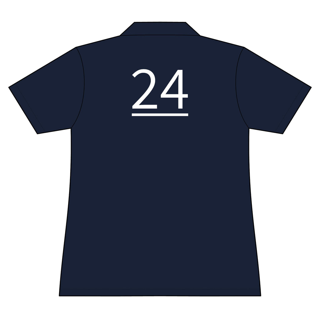 24th  Teammate: Team polo Shirt - Blue Ribbon - Daughter / Women's