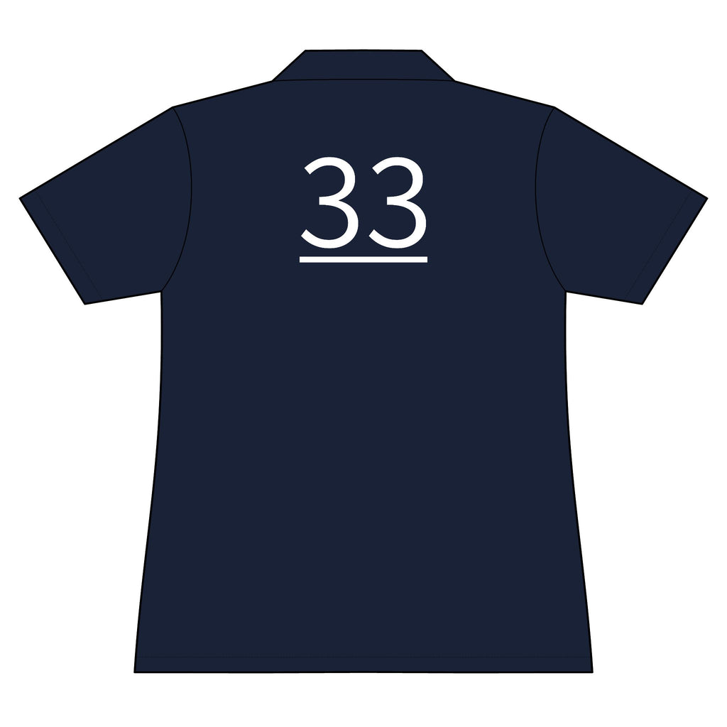 33rd  Teammate: Team polo Shirt - Blue Ribbon - Daughter / Women's