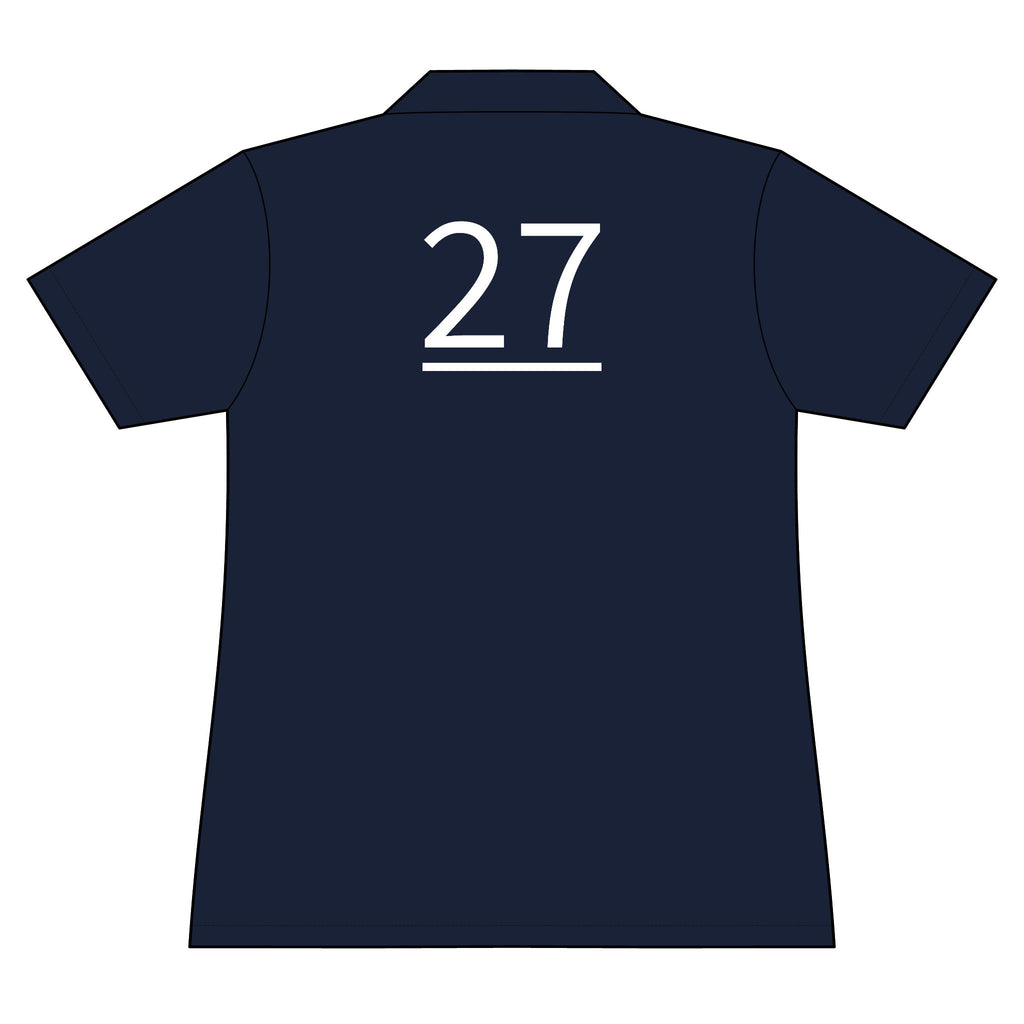 27th  Teammate: Team polo Shirt - Blue Ribbon - Daughter / Women's