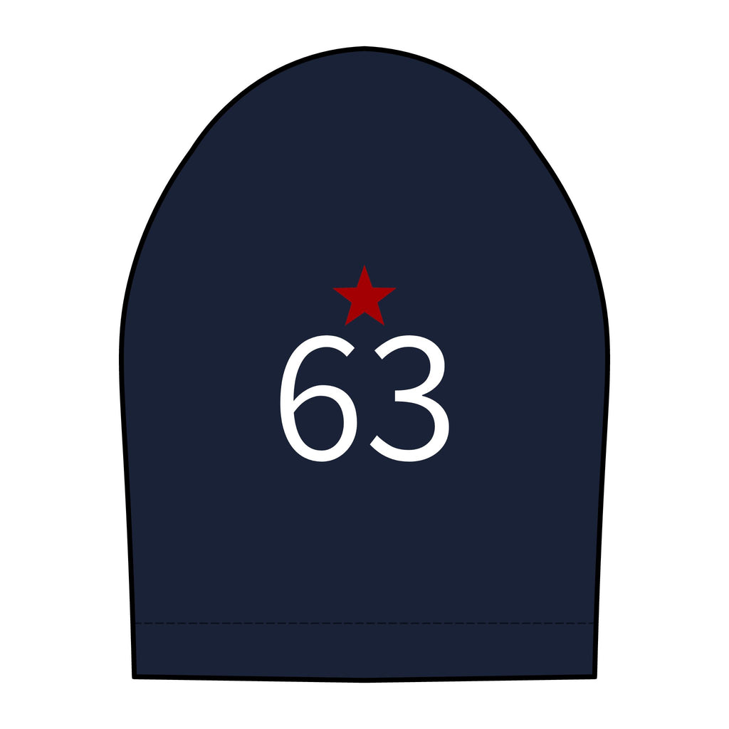 63*  I Miss You: Team polo Shirt - Blue Ribbon - Widow / Women's