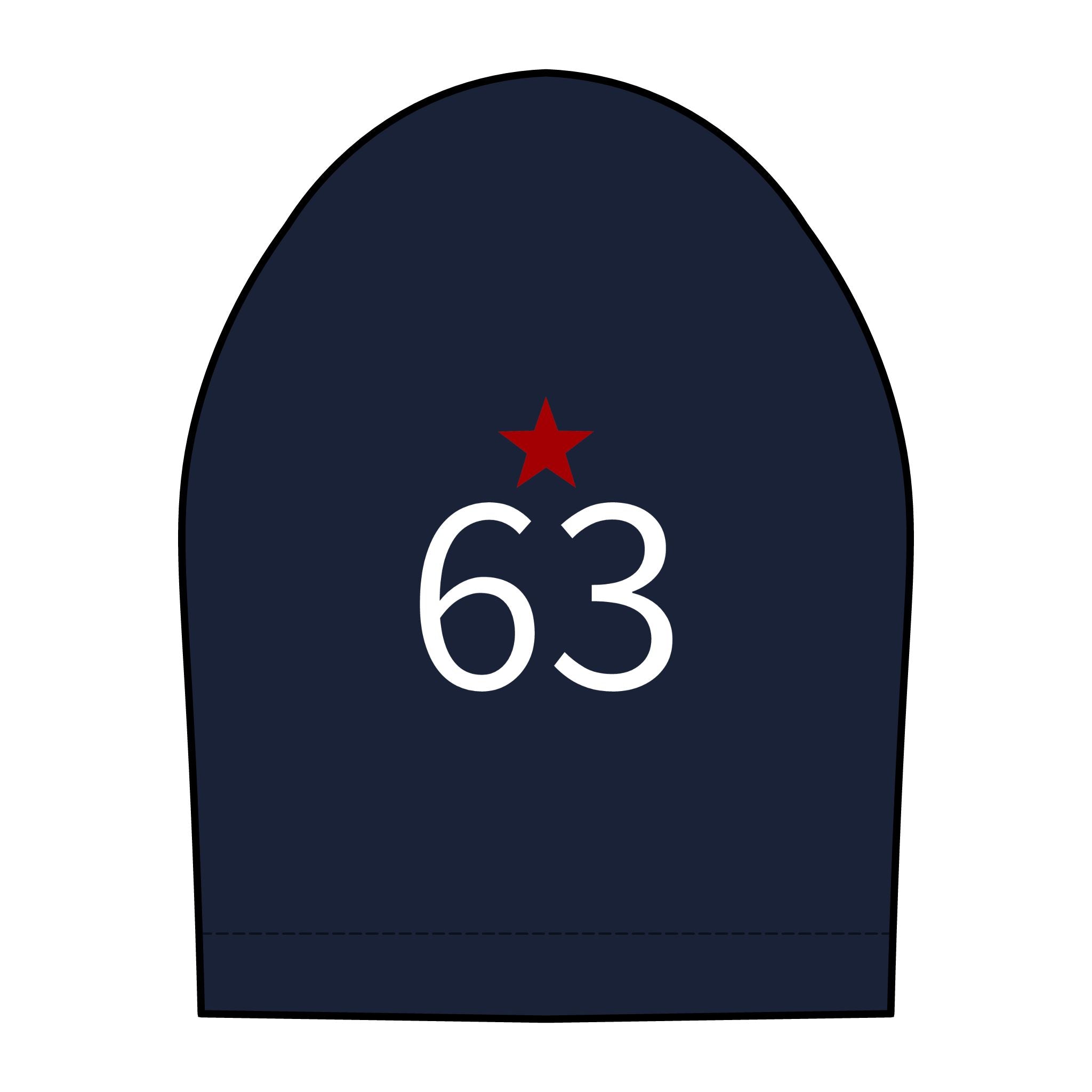 63*  I Miss You: Team polo Shirt - Blue Ribbon - Widow / Women's