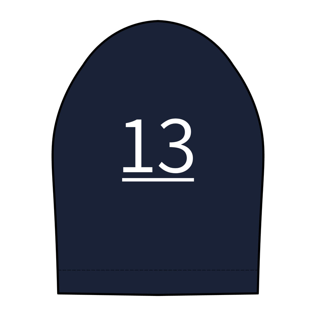 13th  Teammate: Team polo Shirt - Blue Ribbon - Daughter / Women's
