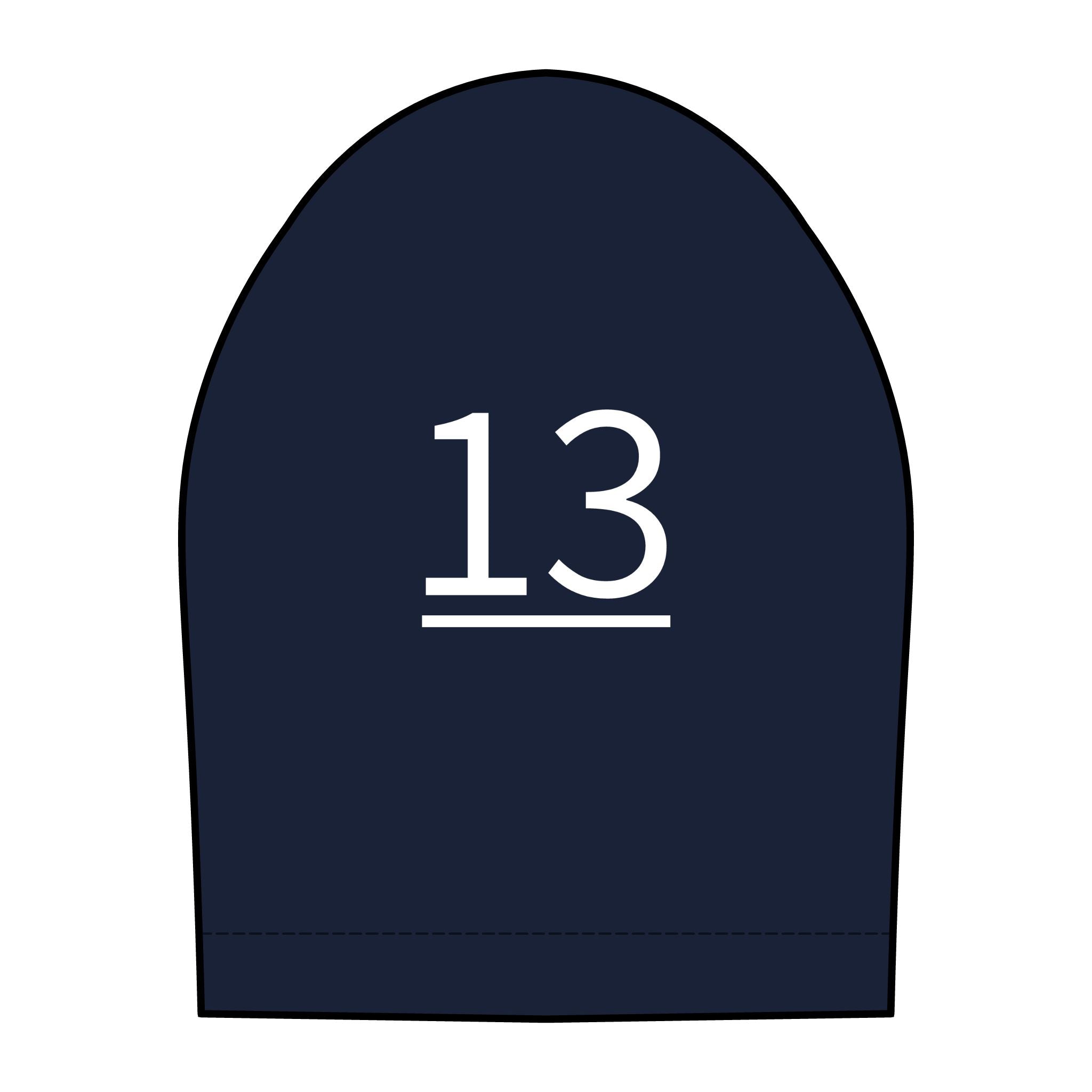13th  Teammate: Team polo Shirt - Blue Ribbon - Daughter / Women's