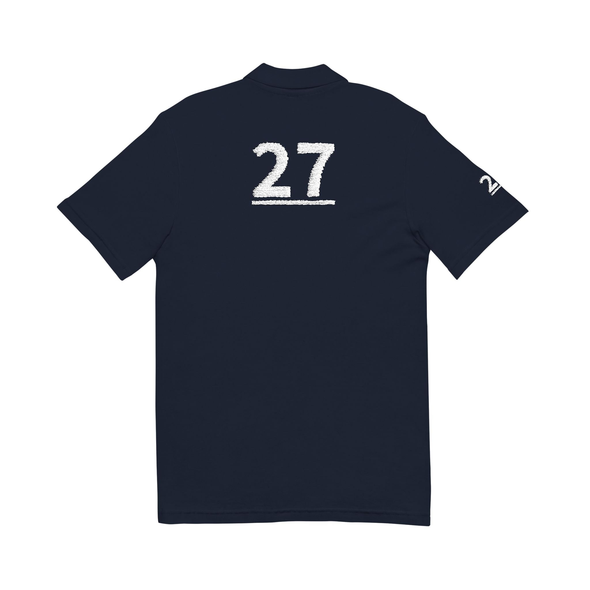 27TH Teammates:  Team polo Shirt - Blue Ribbon - Son / Men's