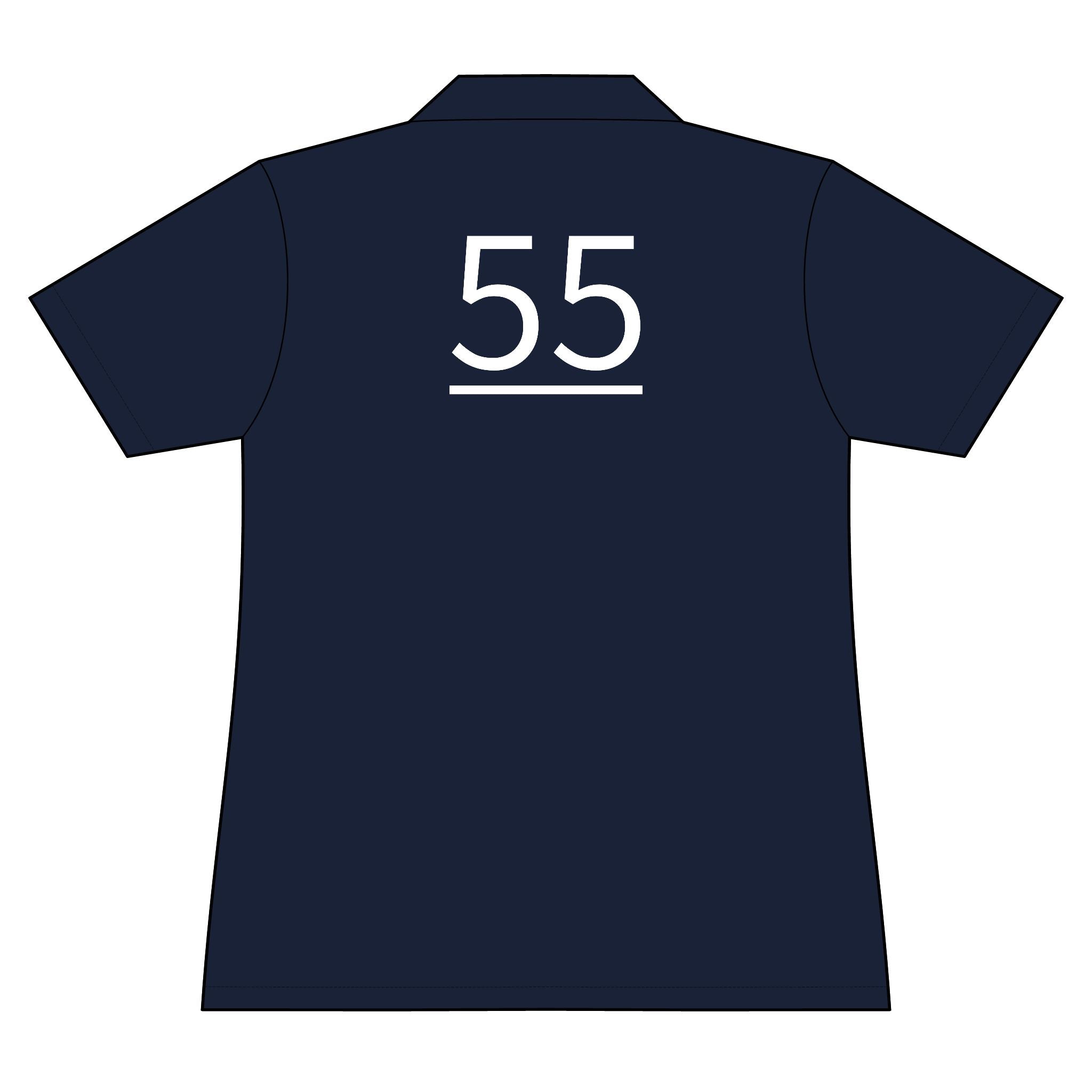 55th  Teammate: Team polo Shirt - Blue Ribbon - Daughter / Women's