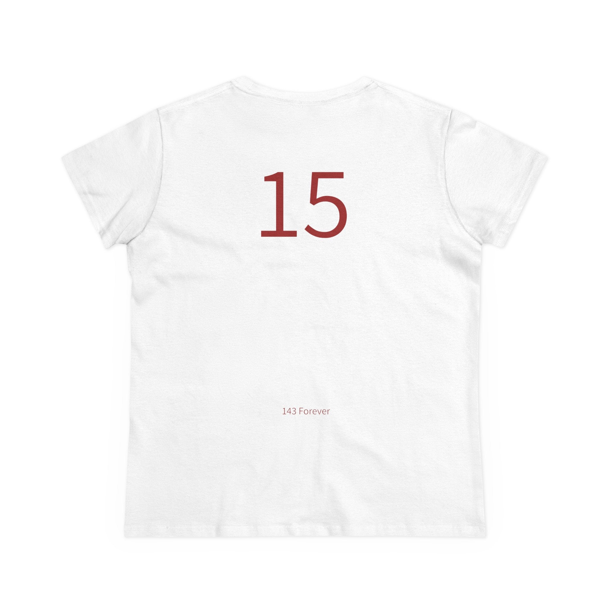 15th  Happy Anniversary: Team Shirt Short - Wife / Women's