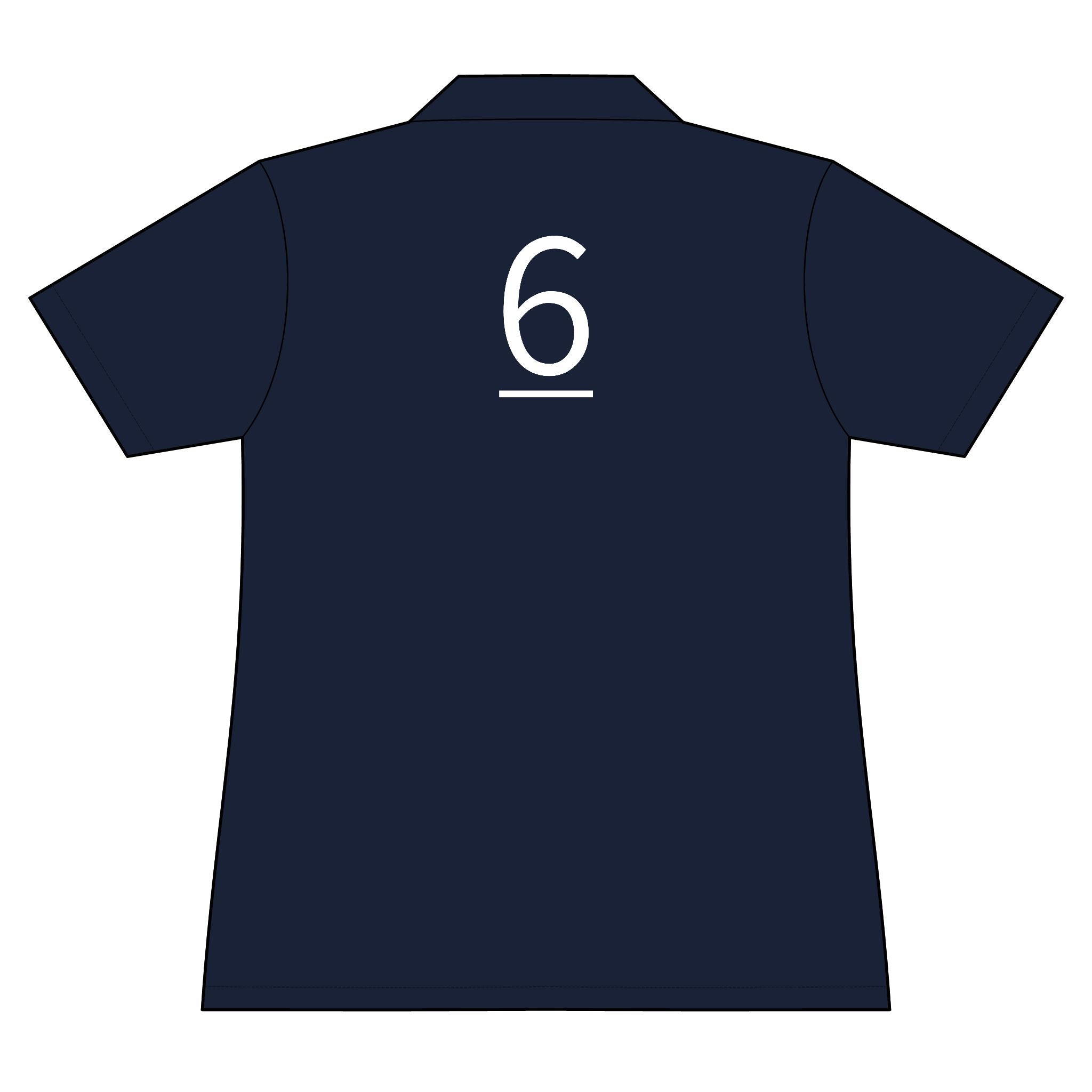 6th  Teammate: Team polo Shirt - Blue Ribbon - Daughter / Women's