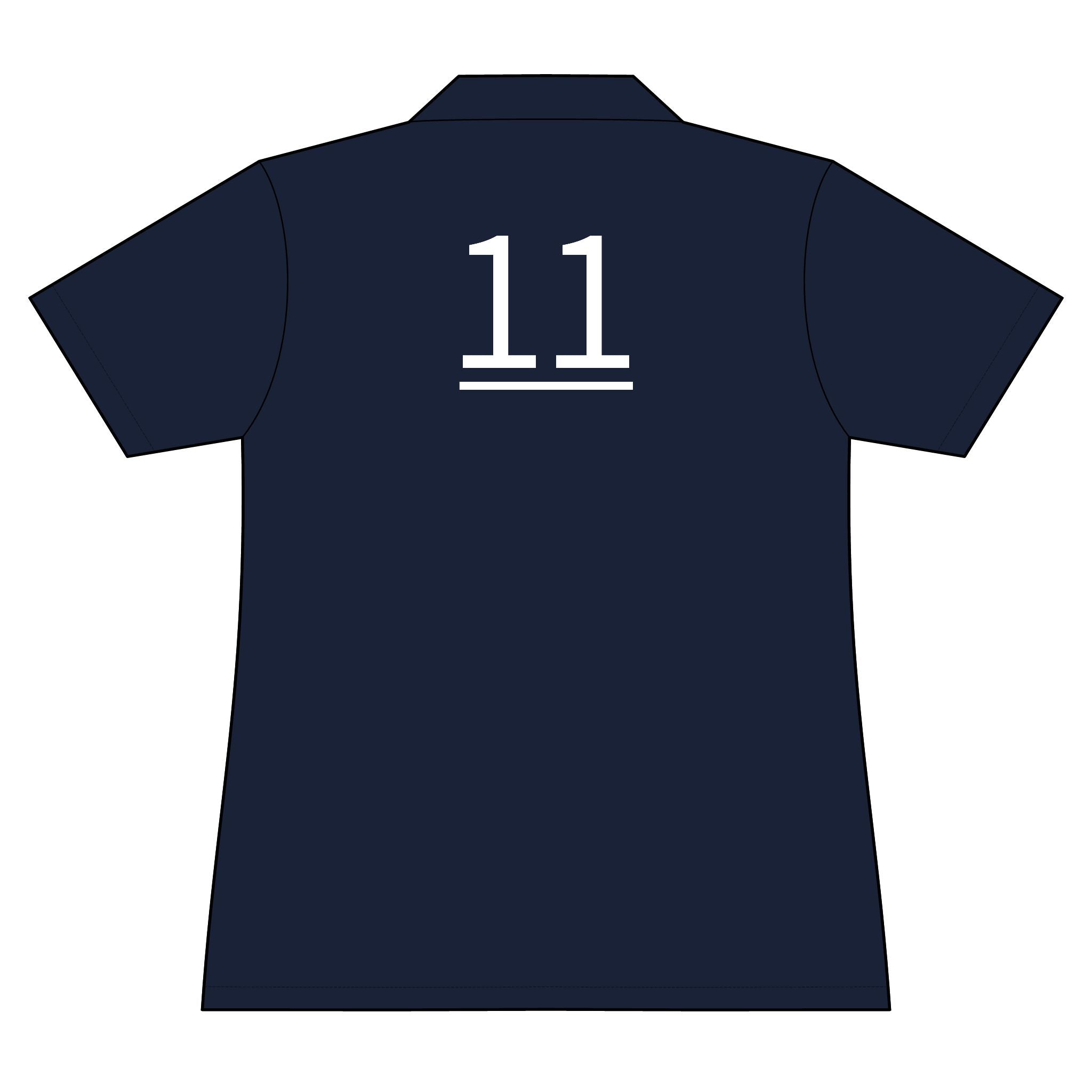 11th  Teammate: Team polo Shirt - Blue Ribbon - Daughter / Women's