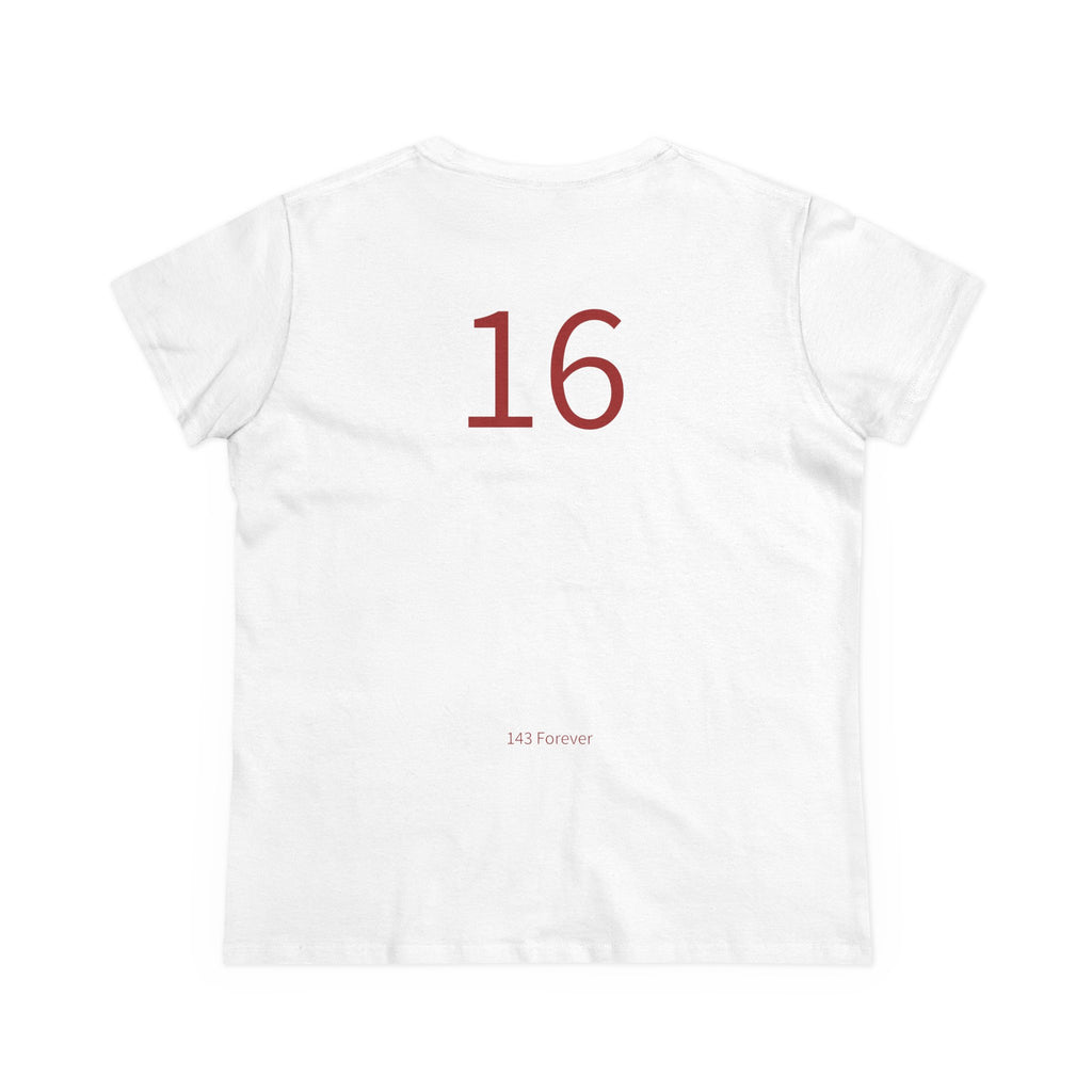 16th  Happy Anniversary: Team Shirt Short - Wife / Women's