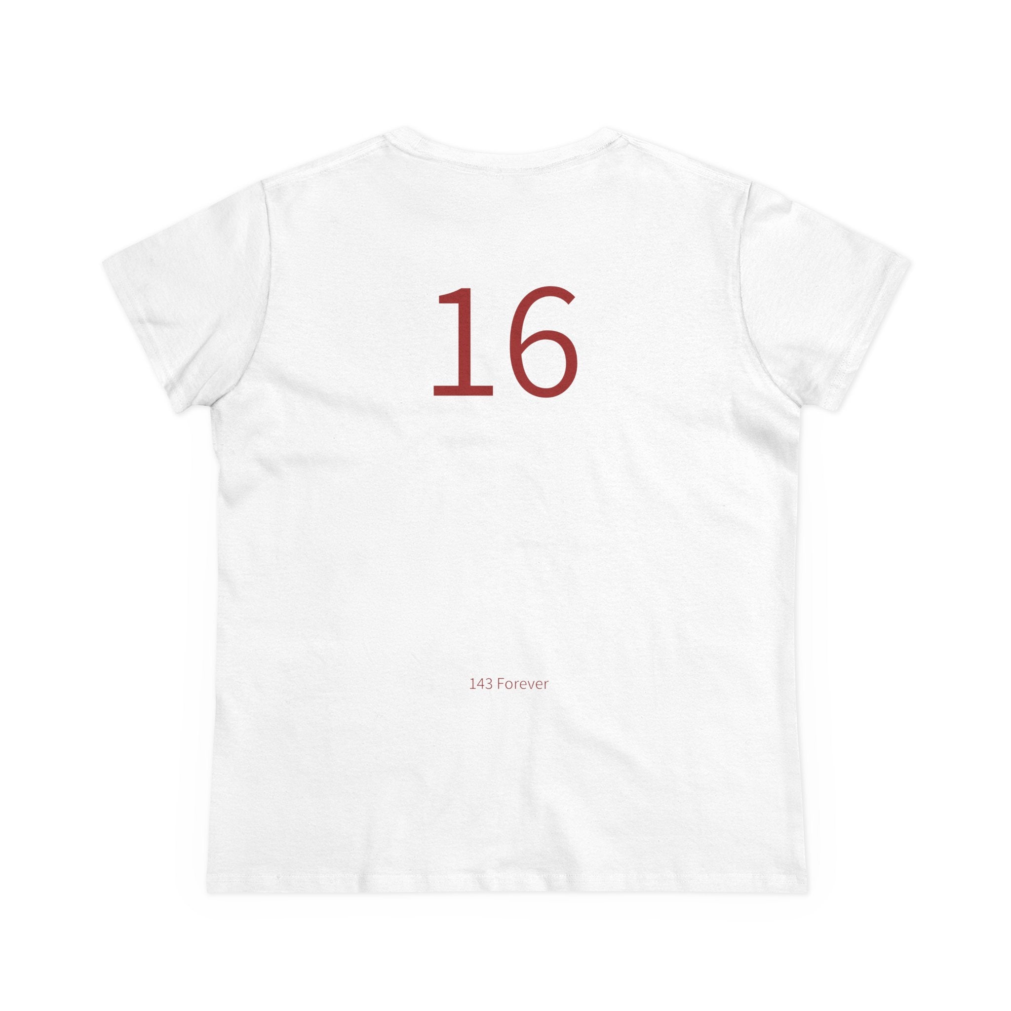 16th  Happy Anniversary: Team Shirt Short - Wife / Women's
