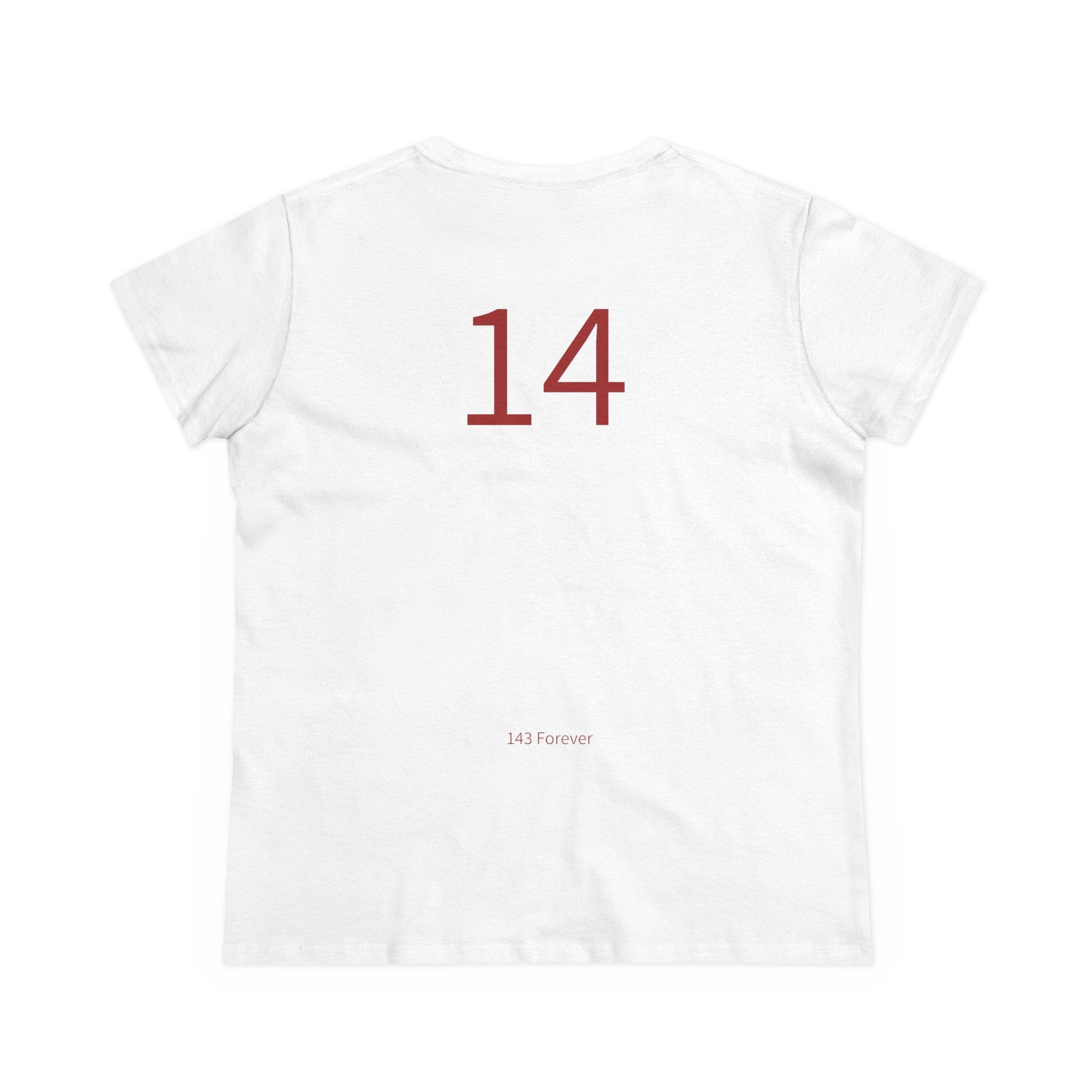 14th  Happy Anniversary: Team Shirt Short - Wife / Women's