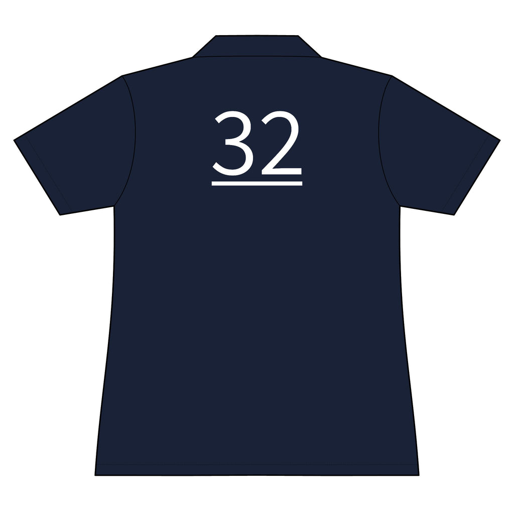 32nd  Teammate: Team polo Shirt - Blue Ribbon - Daughter / Women's