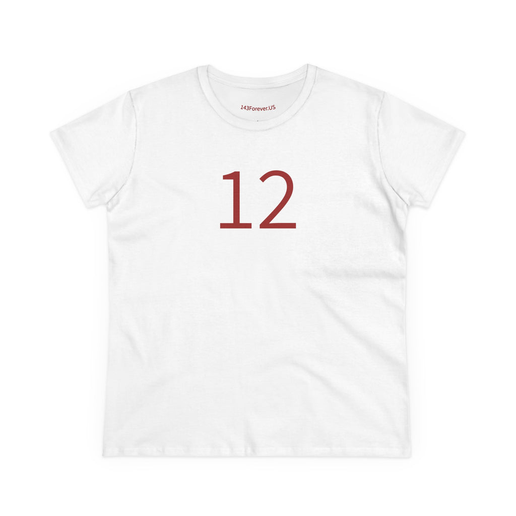 12th  Happy Anniversary: Team Shirt Short - Wife / Women's