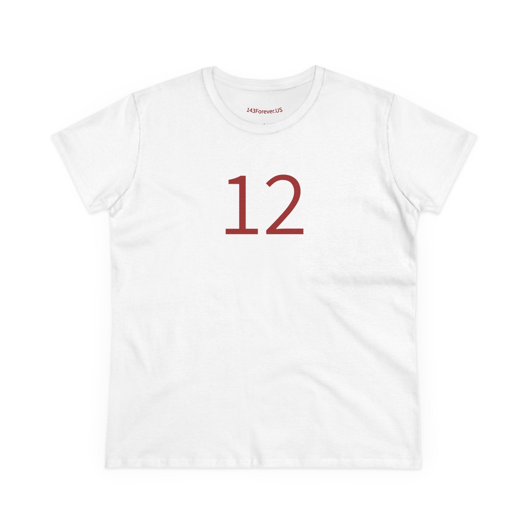 12th  Happy Anniversary: Team Shirt Short - Wife / Women's