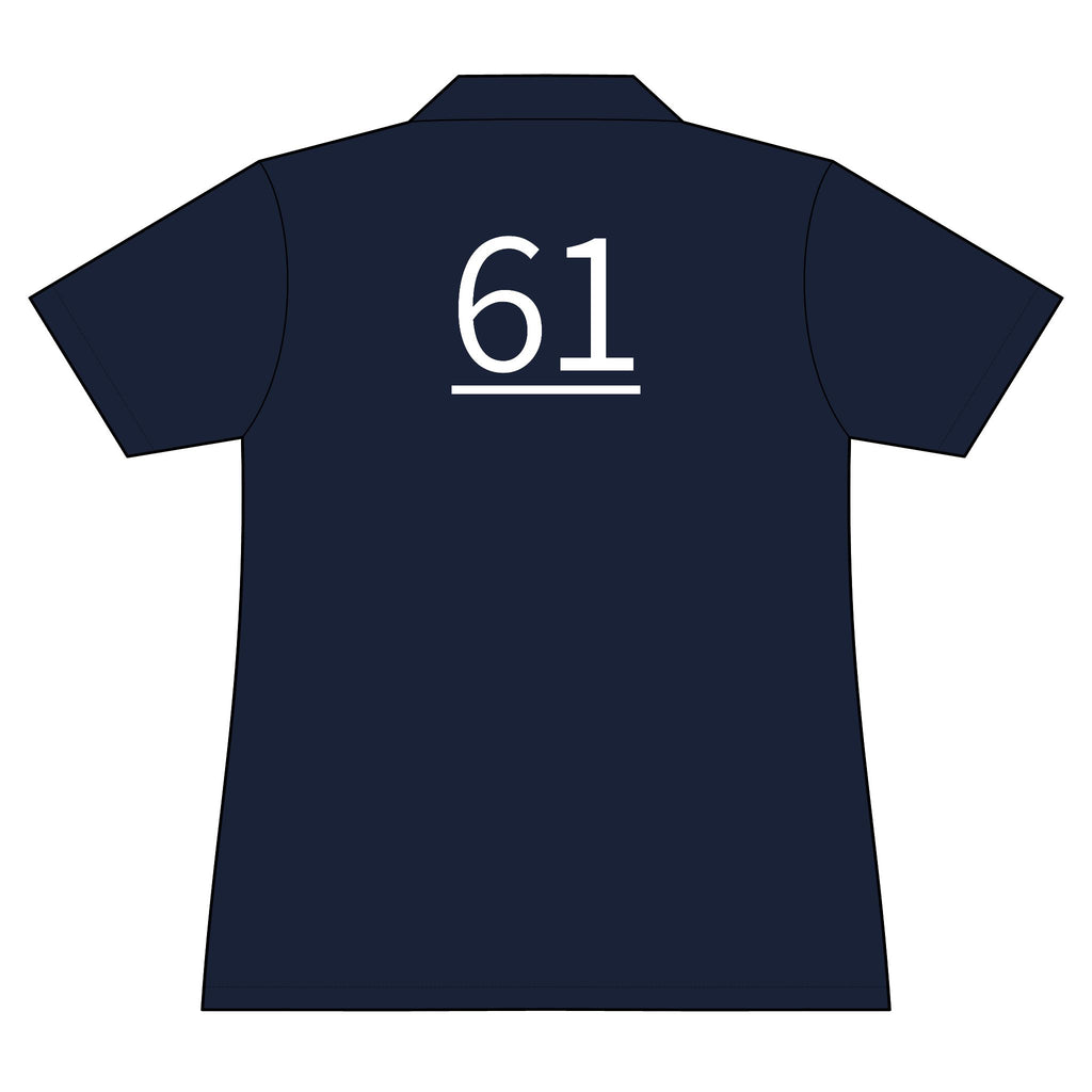 61st  Teammate: Team polo Shirt - Blue Ribbon - Daughter / Women's
