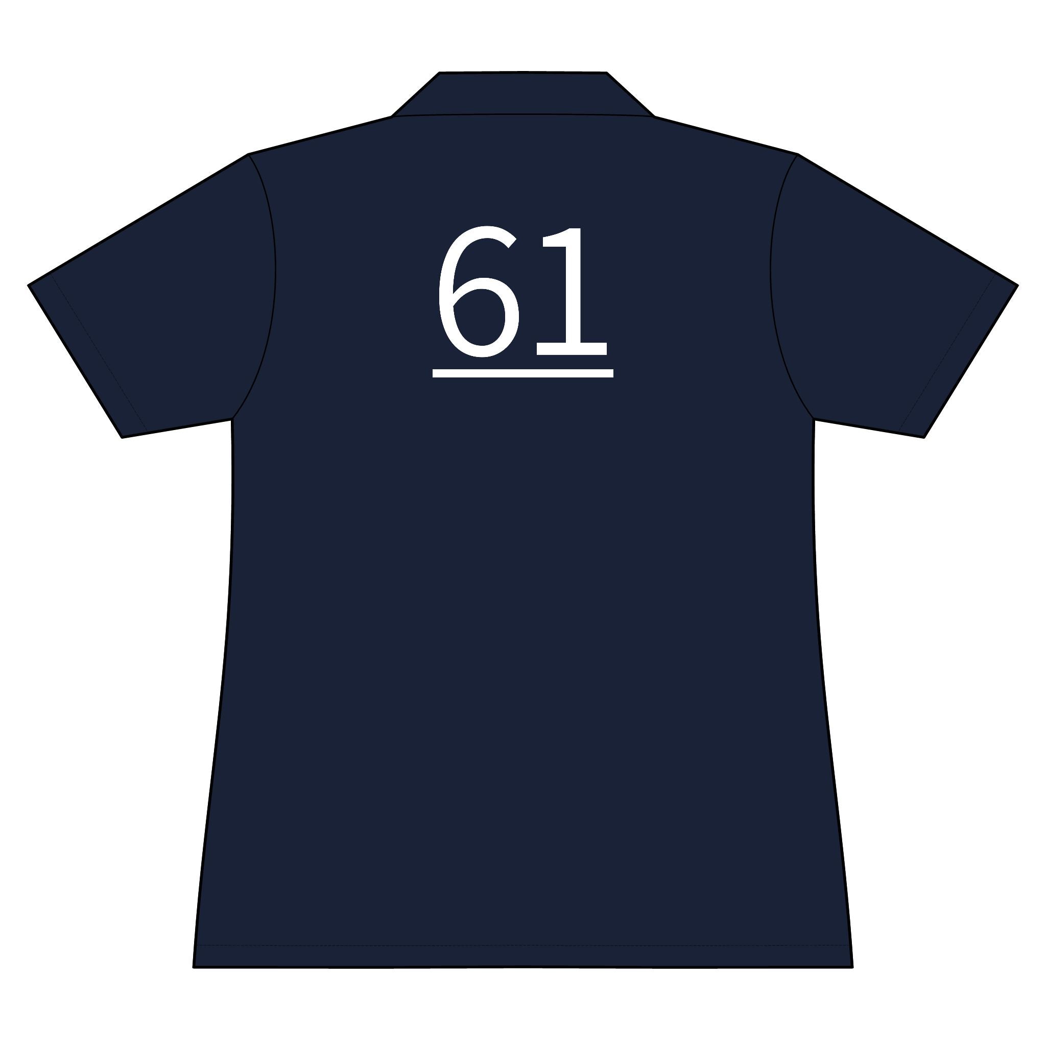 61st  Teammate: Team polo Shirt - Blue Ribbon - Daughter / Women's