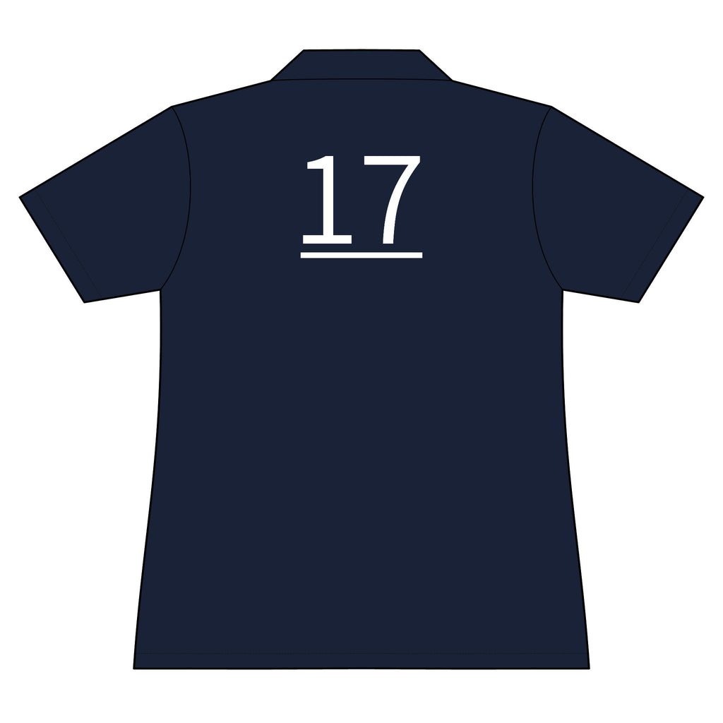 17th  Teammate: Team polo Shirt - Blue Ribbon - Daughter / Women's