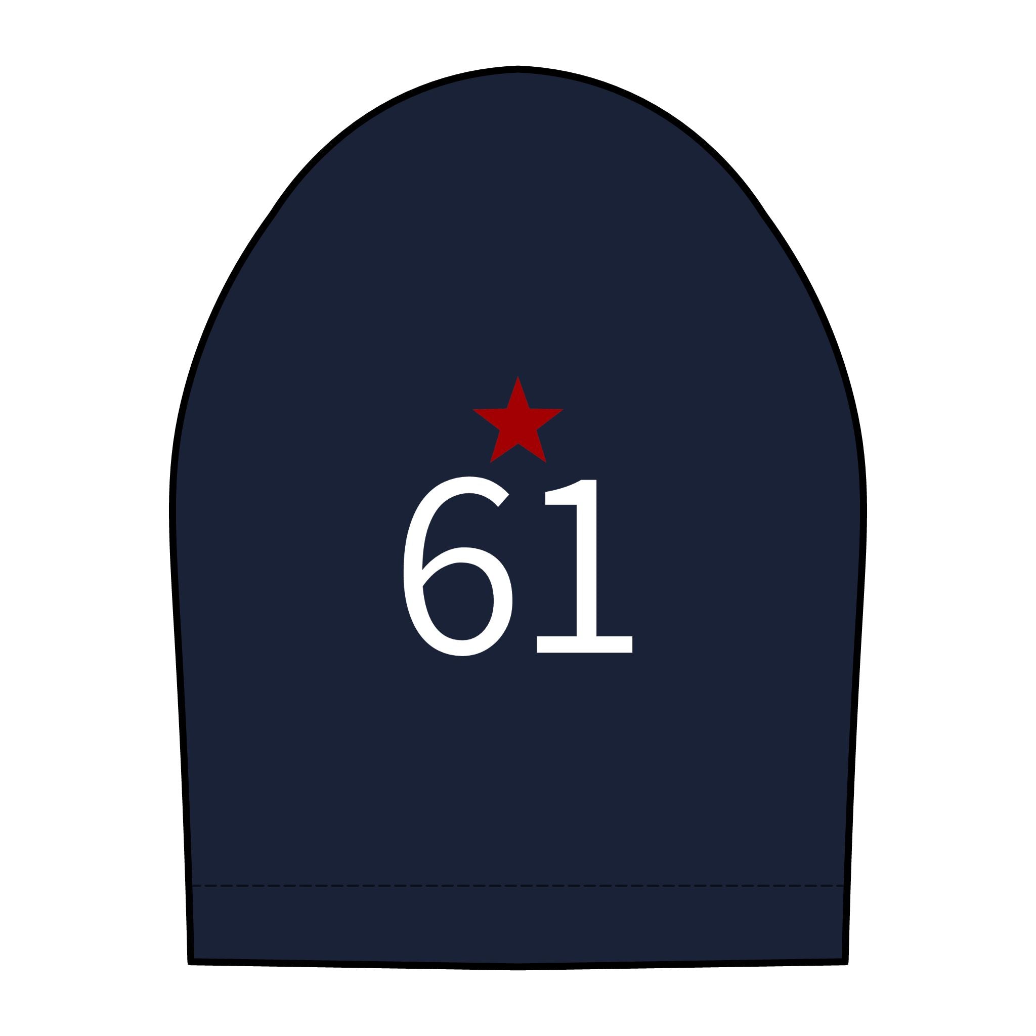 61*  I Miss You: Team polo Shirt - Blue Ribbon - Widow / Women's