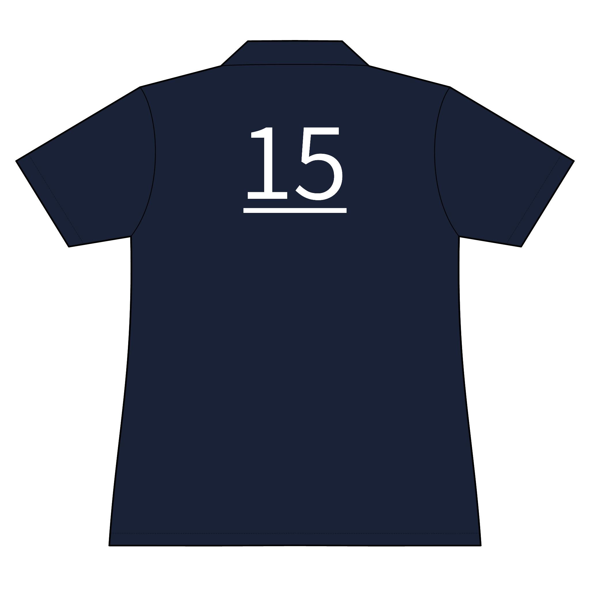 15th  Teammate: Team polo Shirt - Blue Ribbon - Daughter / Women's