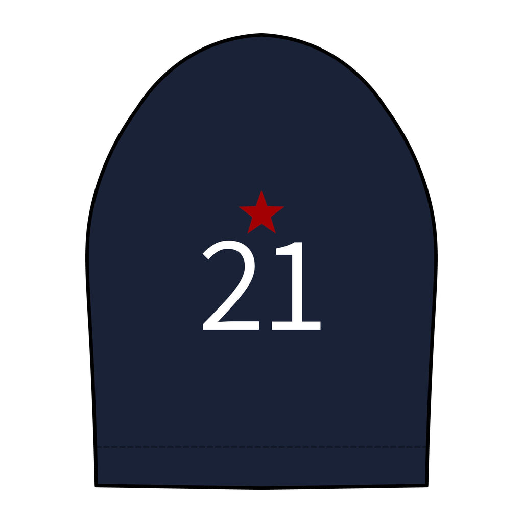 21*  I Miss You: Team polo Shirt - Blue Ribbon - Widow / Women's
