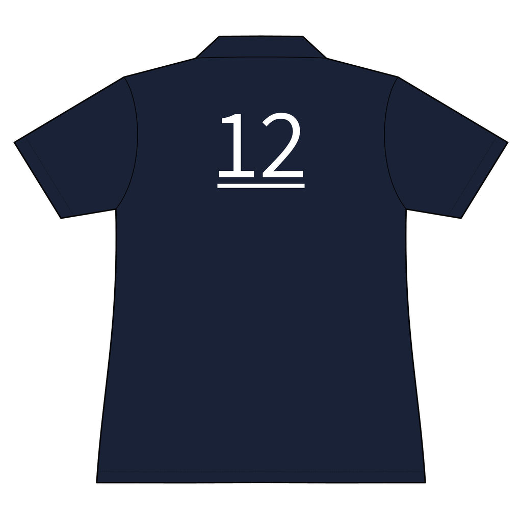 12th  Teammate: Team polo Shirt - Blue Ribbon - Daughter / Women's