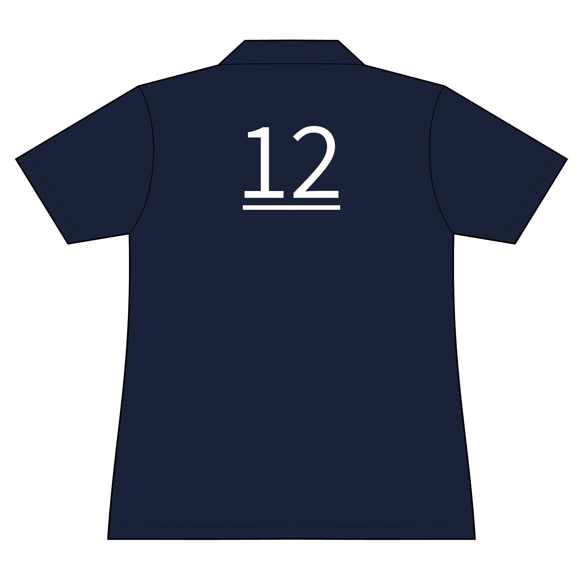 12th  Teammate: Team polo Shirt - Blue Ribbon - Daughter / Women's