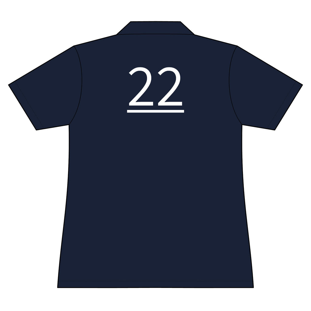 22nd  Teammate: Team polo Shirt - Blue Ribbon - Daughter / Women's