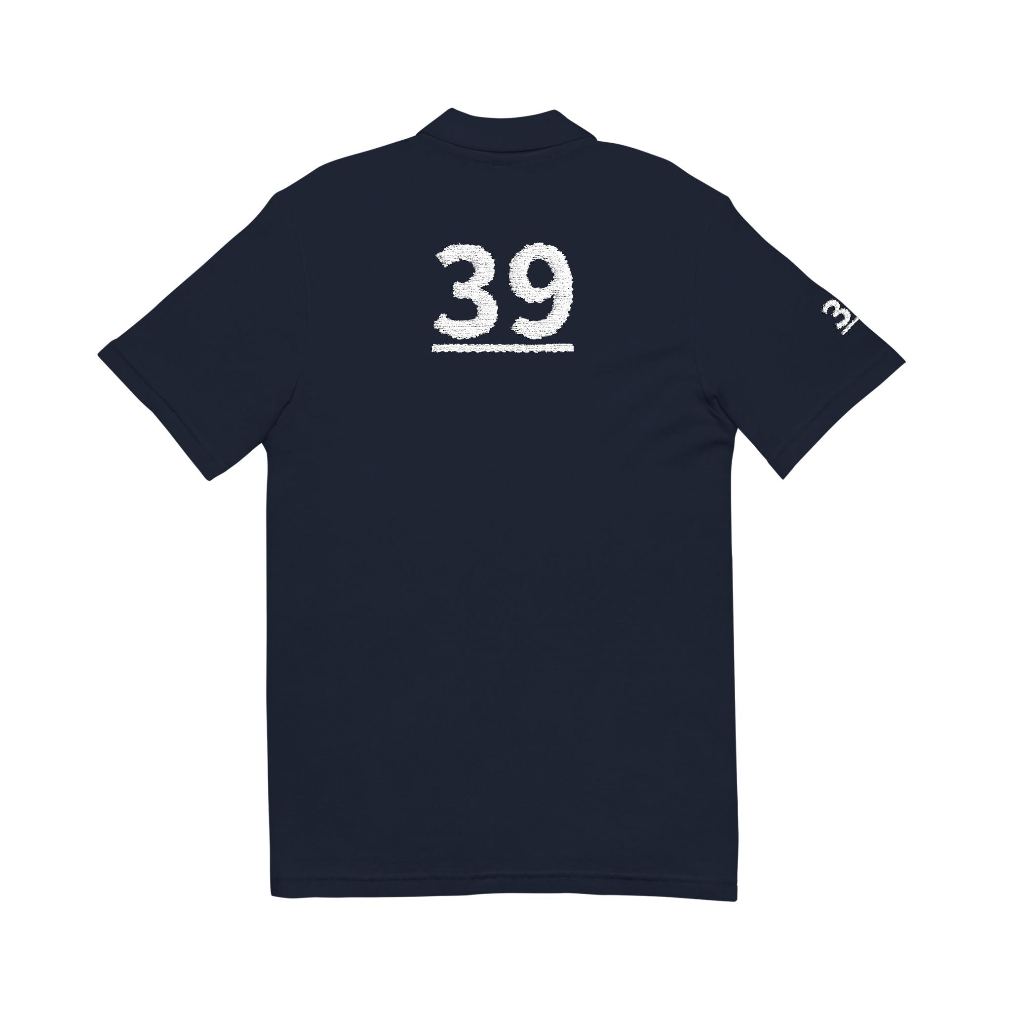 39TH Teammates:  Team polo Shirt - Blue Ribbon - Son / Men's
