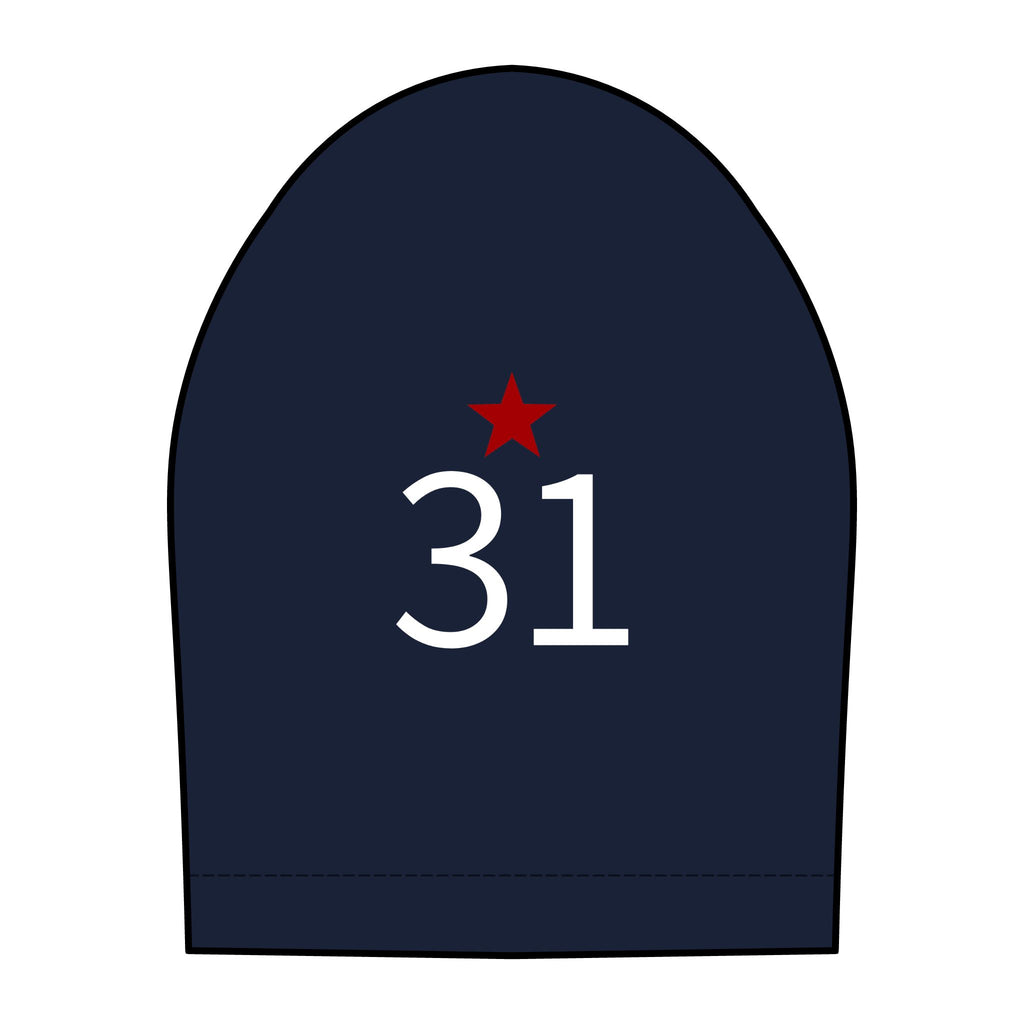 31*  I Miss You: Team polo Shirt - Blue Ribbon - Widow / Women's
