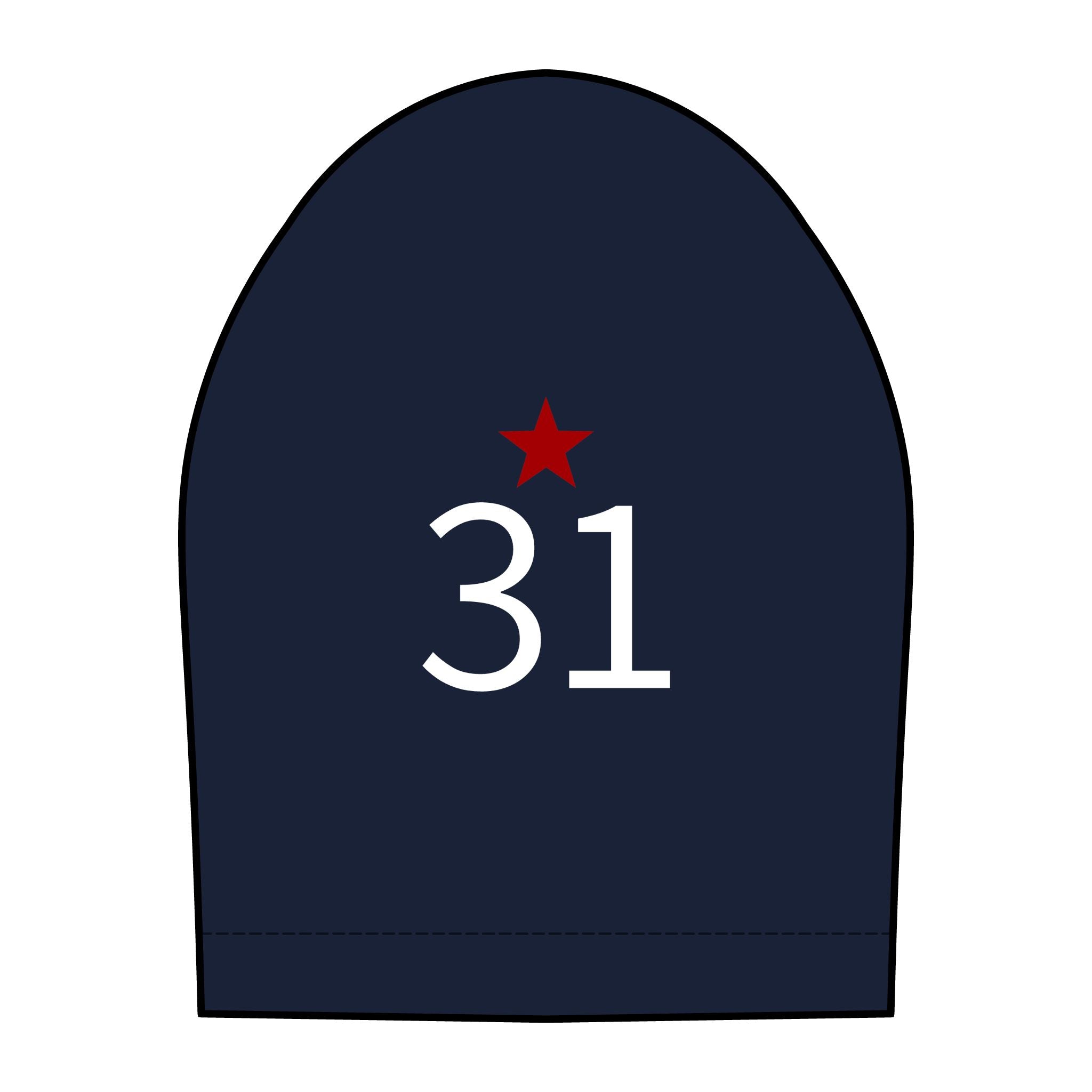 31*  I Miss You: Team polo Shirt - Blue Ribbon - Widow / Women's