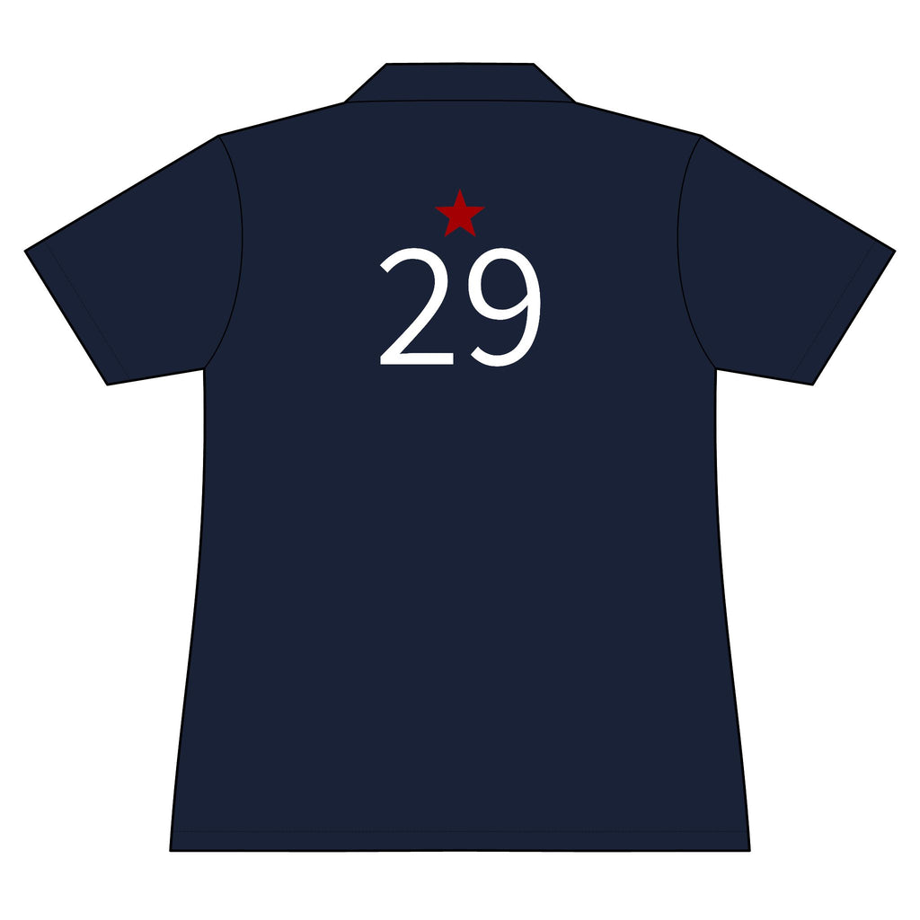 29*  I Miss You: Team polo Shirt - Blue Ribbon - Widow / Women's