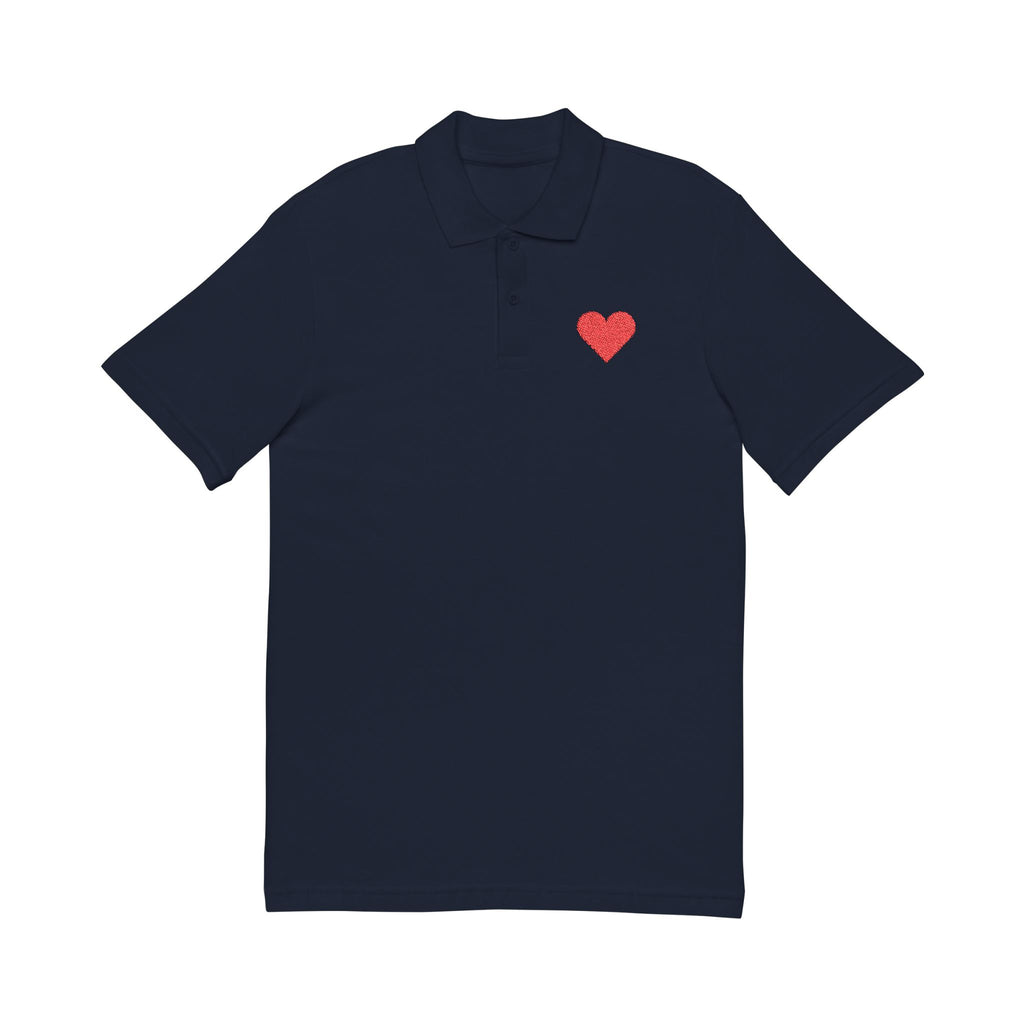 We're Engaged:  Team polo Shirt - Blue Ribbon - Fiancé / Men's
