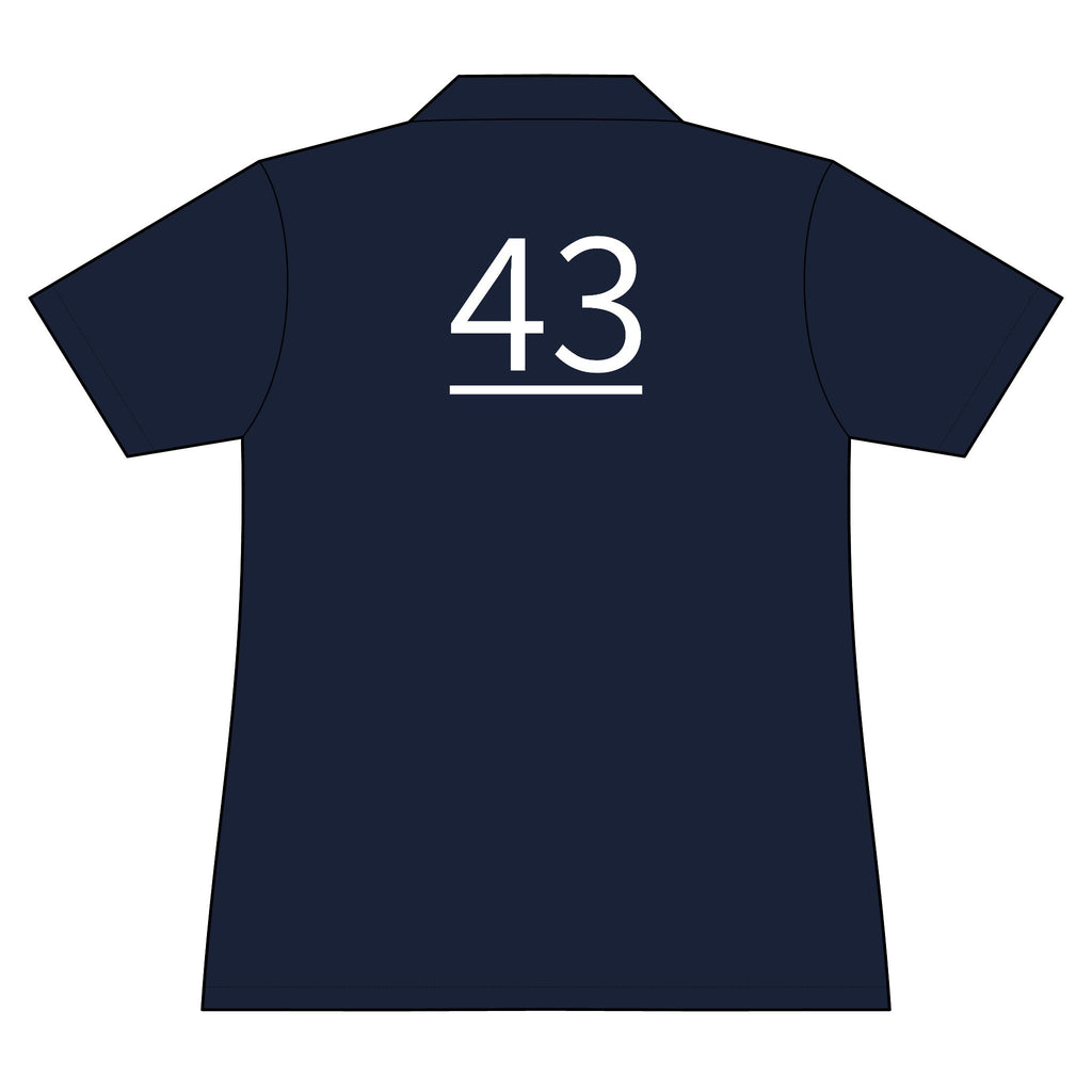43rd  Teammate: Team polo Shirt - Blue Ribbon - Daughter / Women's