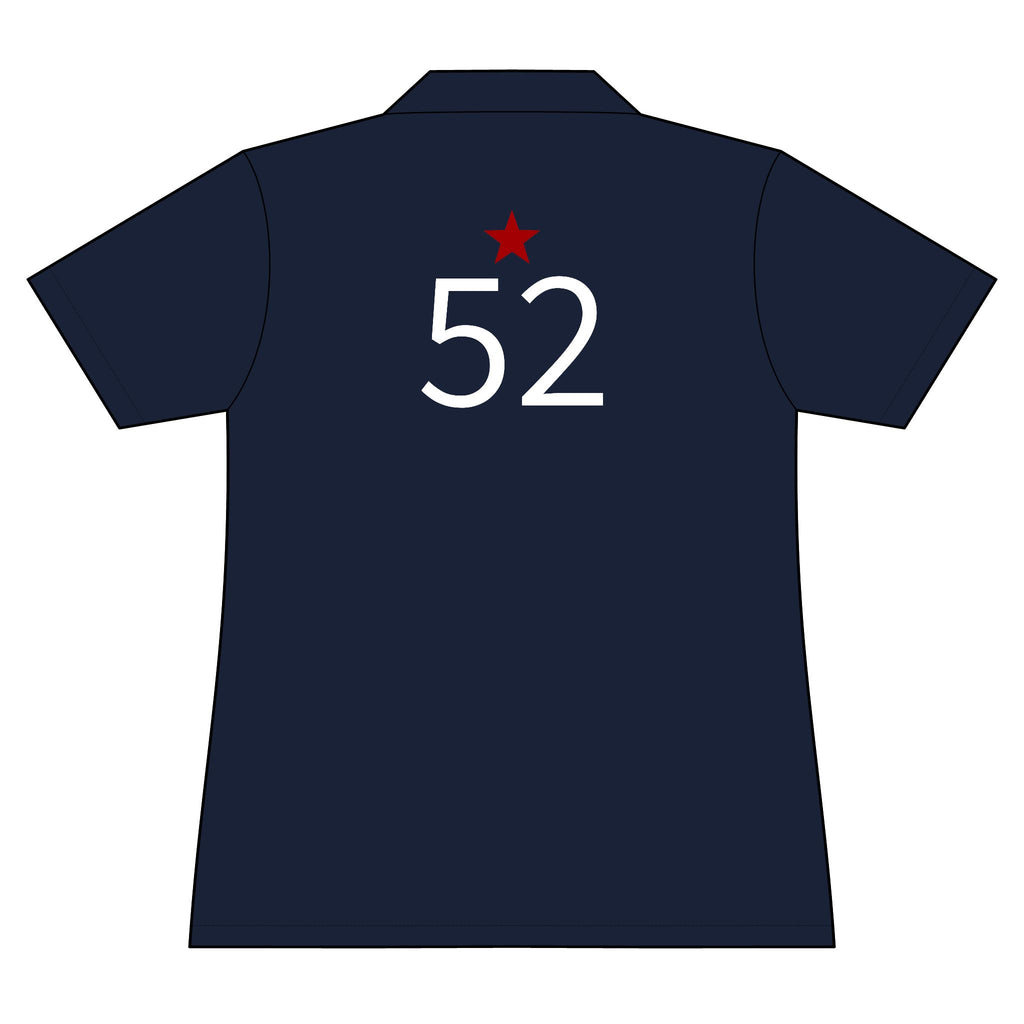 52*  I Miss You: Team polo Shirt - Blue Ribbon - Widow / Women's