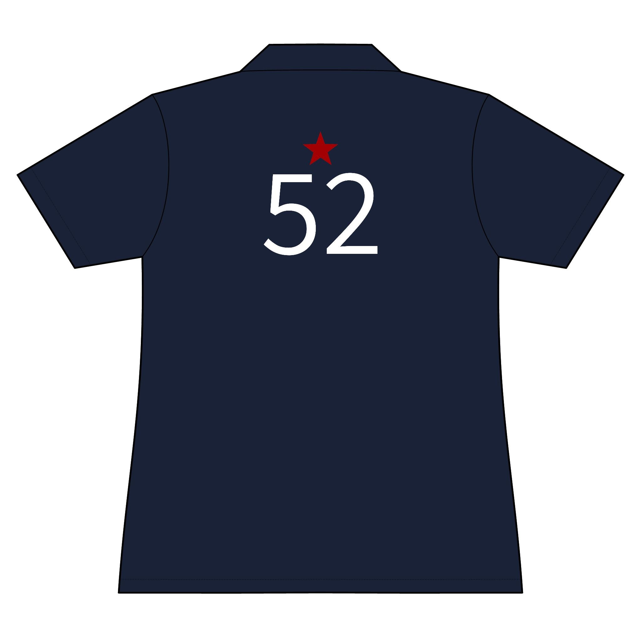 52*  I Miss You: Team polo Shirt - Blue Ribbon - Widow / Women's
