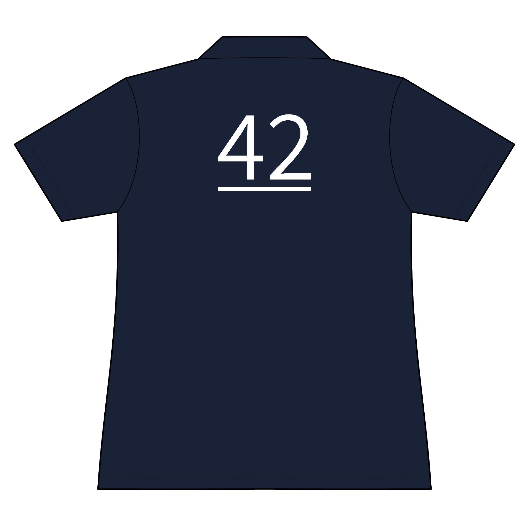 42nd  Teammate: Team polo Shirt - Blue Ribbon - Daughter / Women's