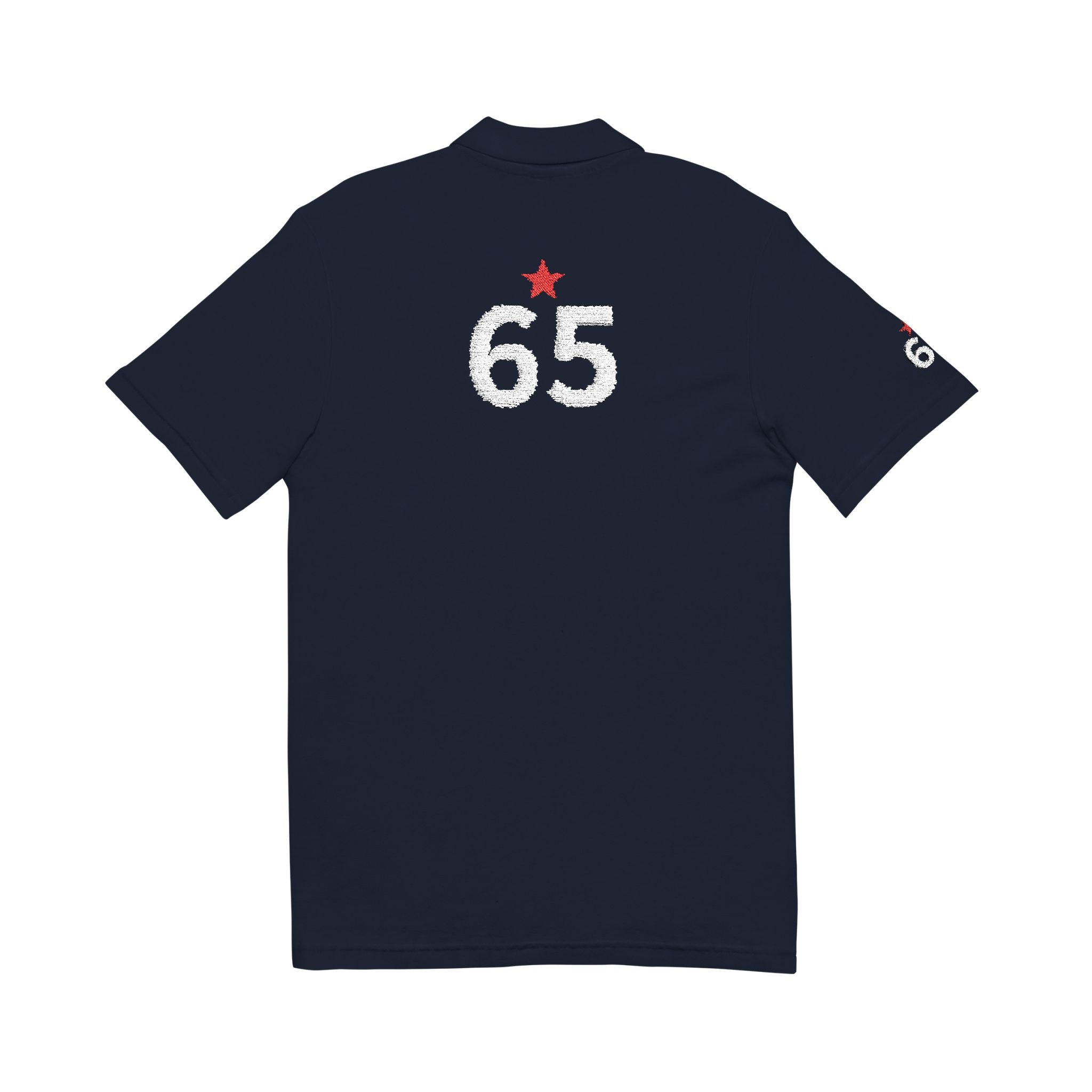 65*  I Miss You:  Team polo Shirt - Blue Ribbon - Widower / Men's