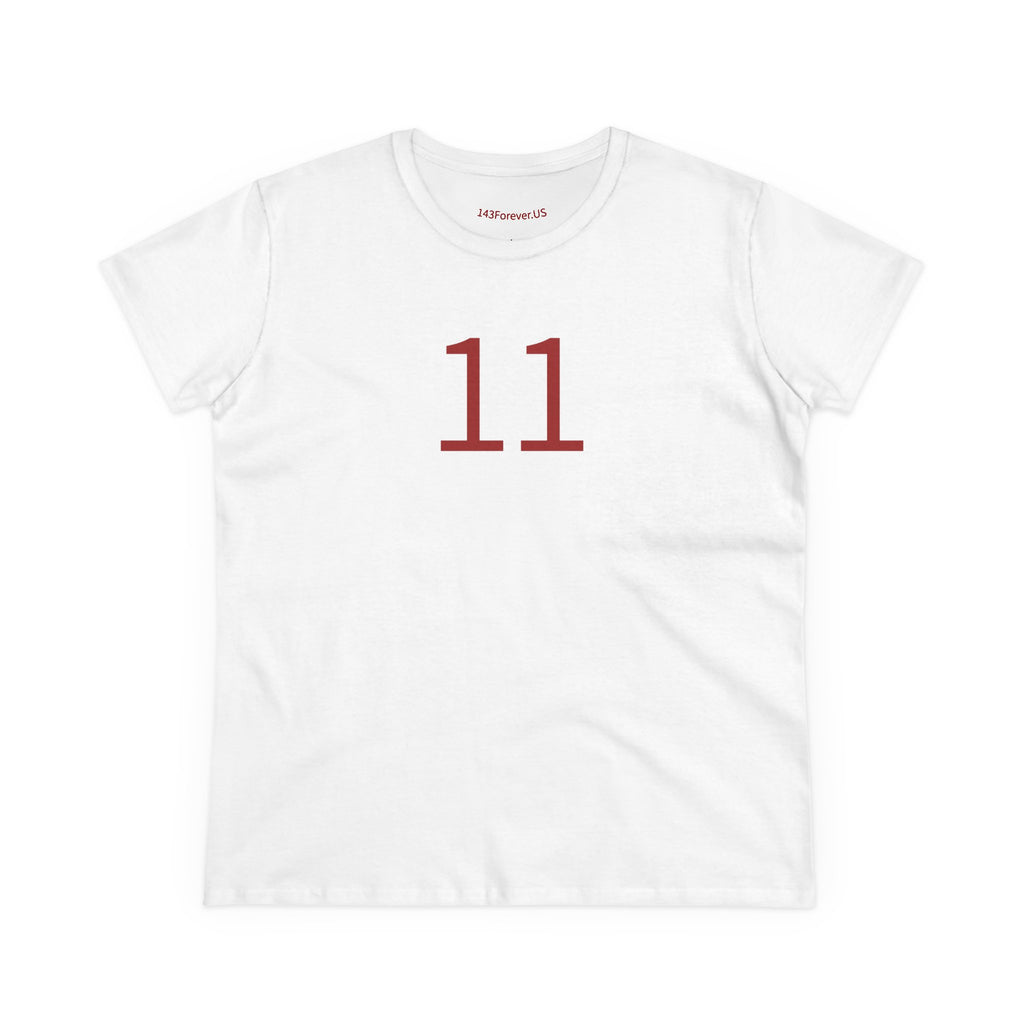 11th  Happy Anniversary: Team Shirt Short - Wife / Women's