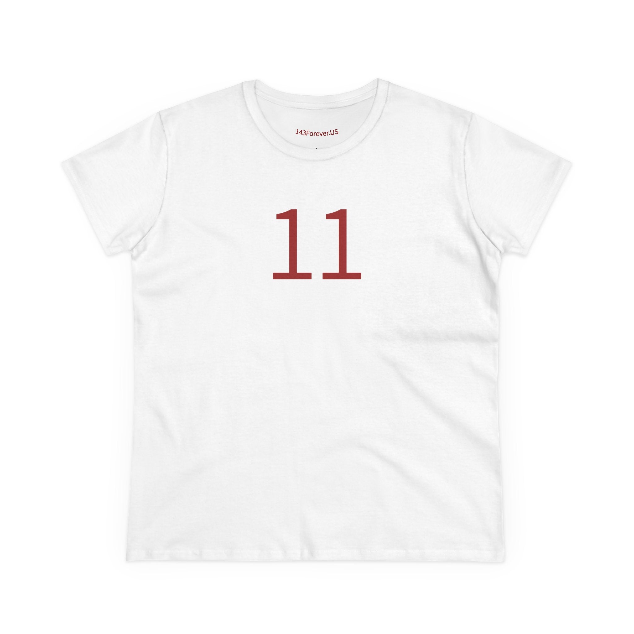 11th  Happy Anniversary: Team Shirt Short - Wife / Women's