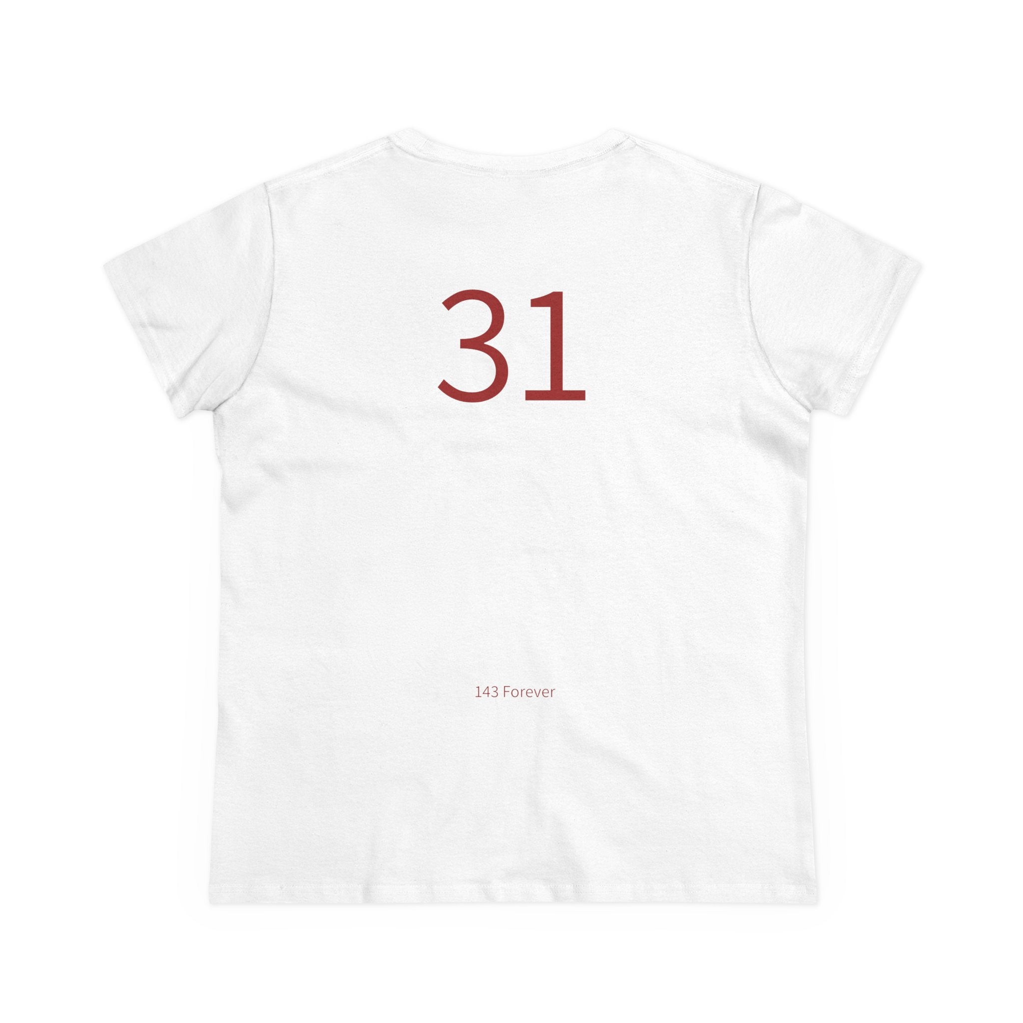 31st  Happy Anniversary: Team Shirt Short - Wife / Women's