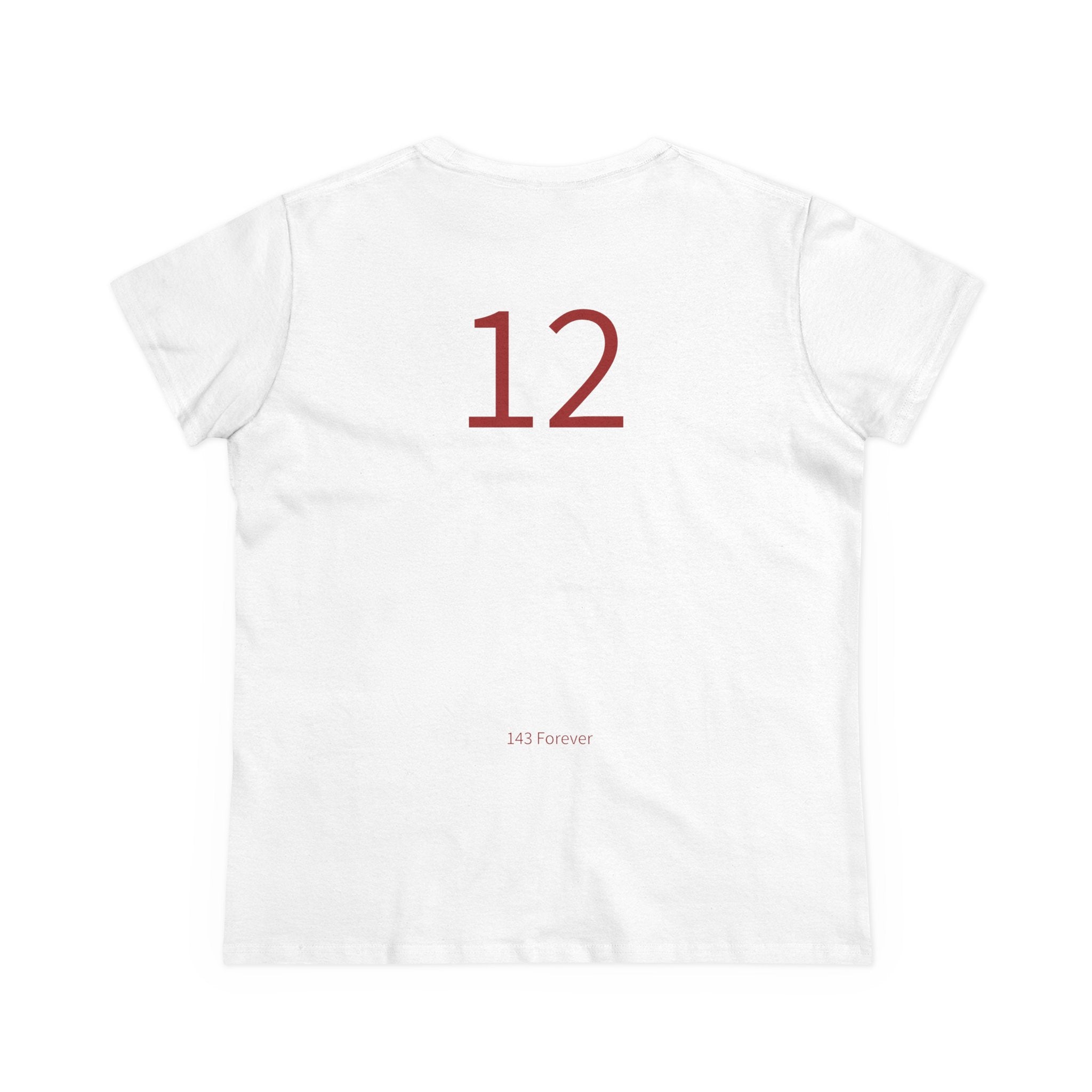 12th  Happy Anniversary: Team Shirt Short - Wife / Women's