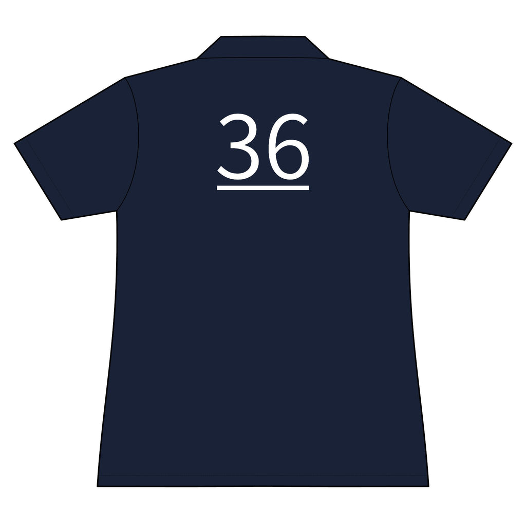 36th  Teammate: Team polo Shirt - Blue Ribbon - Daughter / Women's